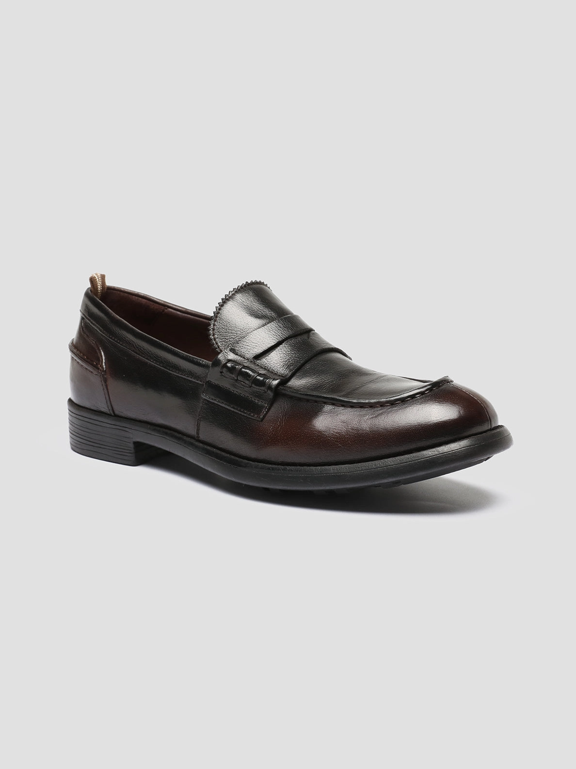 CHRONICLE 056 - Dark Burgundy Leather Penny Loafers Giorgio Brutini Shoes Loafers
