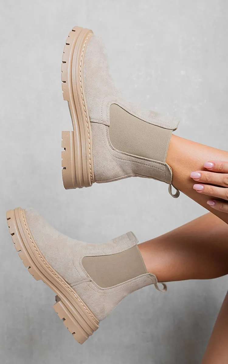 Narrow Fit Chelsea Boots Chunky Chelsea Suede Ankle Boots