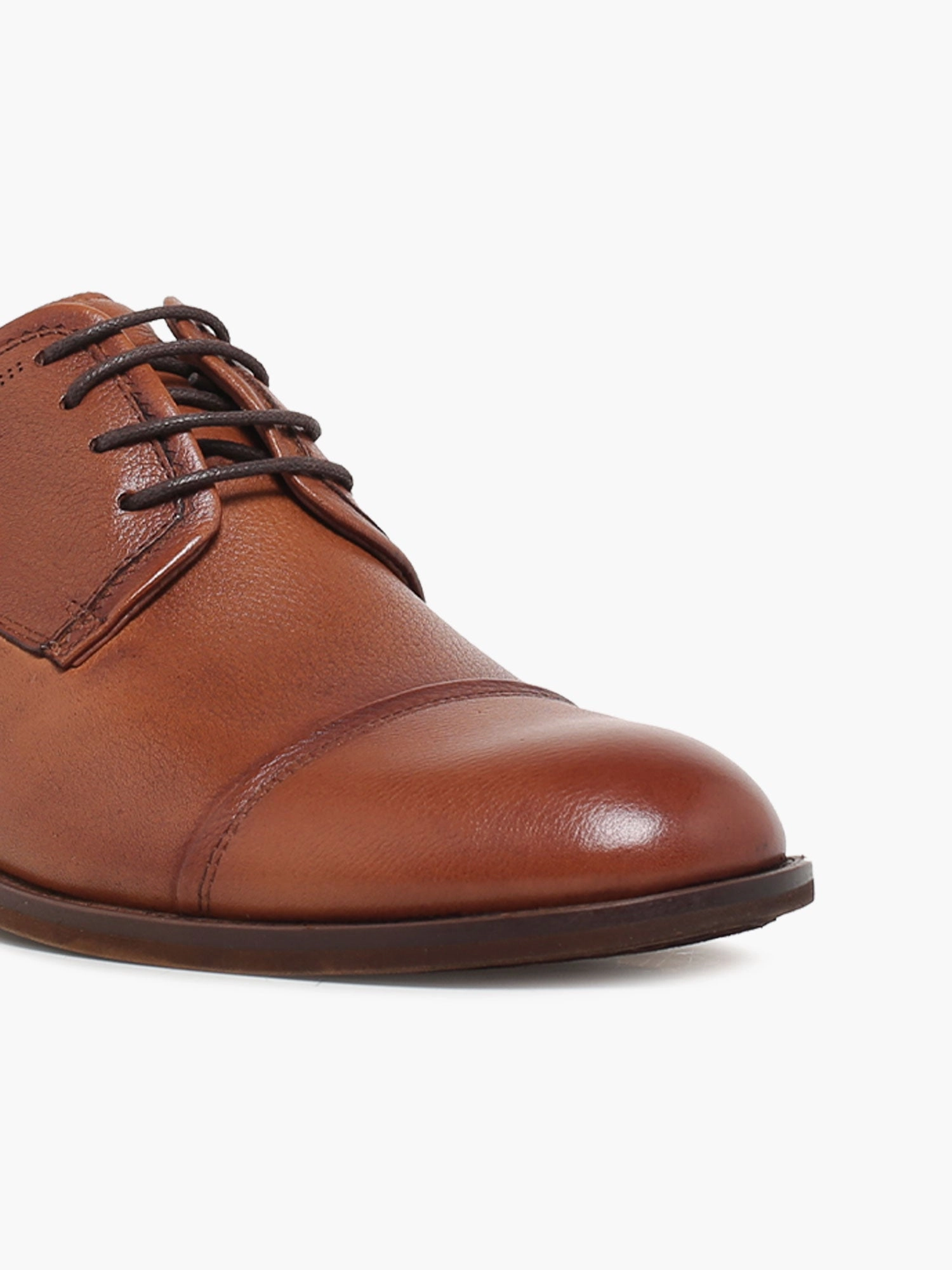 Bronze Oxfords Cillian Tan Soft Tumbled Leather