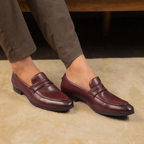 The Toslip Tan Men's Leather Penny Loafers Tresmode Gianvito Rossi Loafers