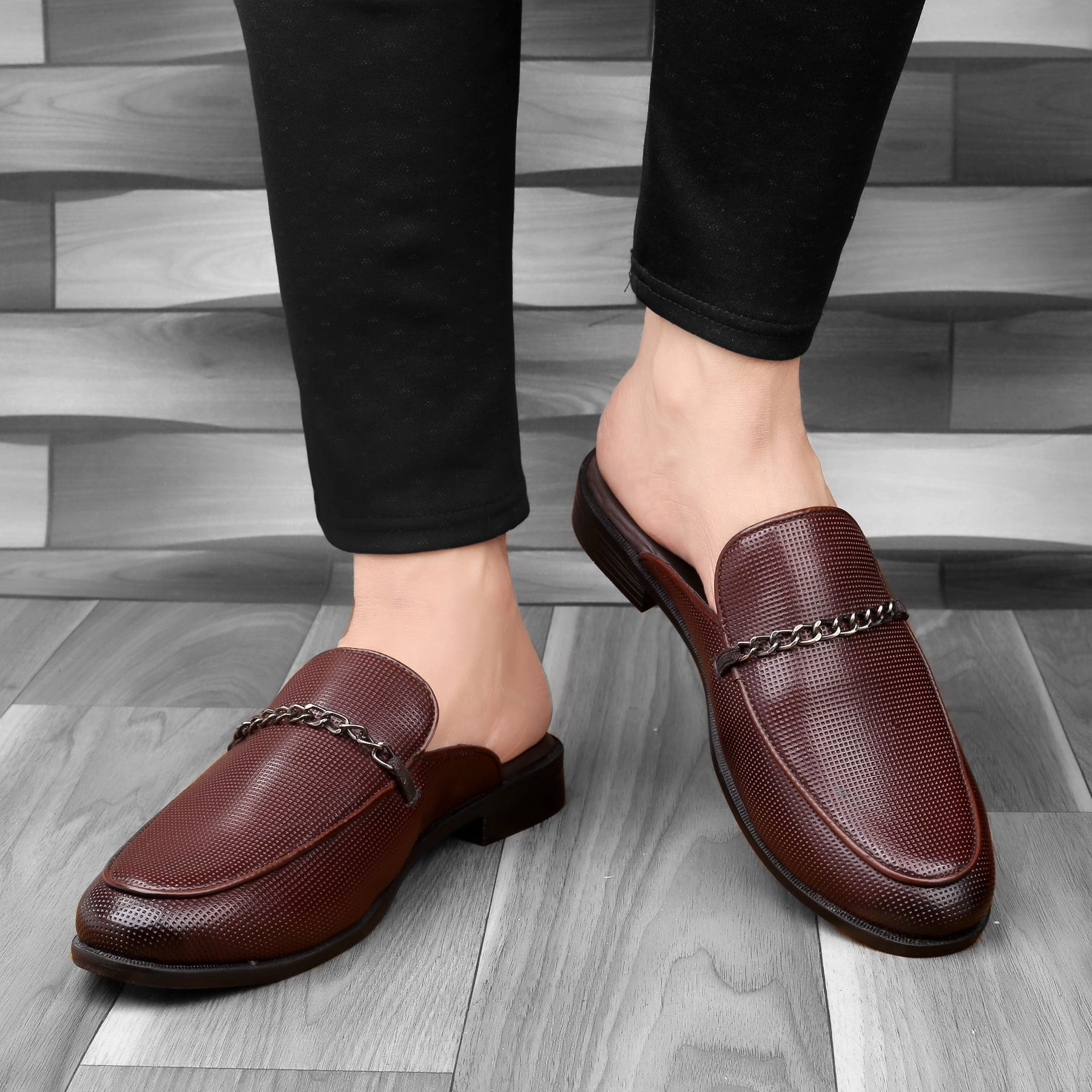 Bacca Bucci MOROCCO Mules Clogs Open back Loafers with Comfortable Memory Insoles Elin Loafers