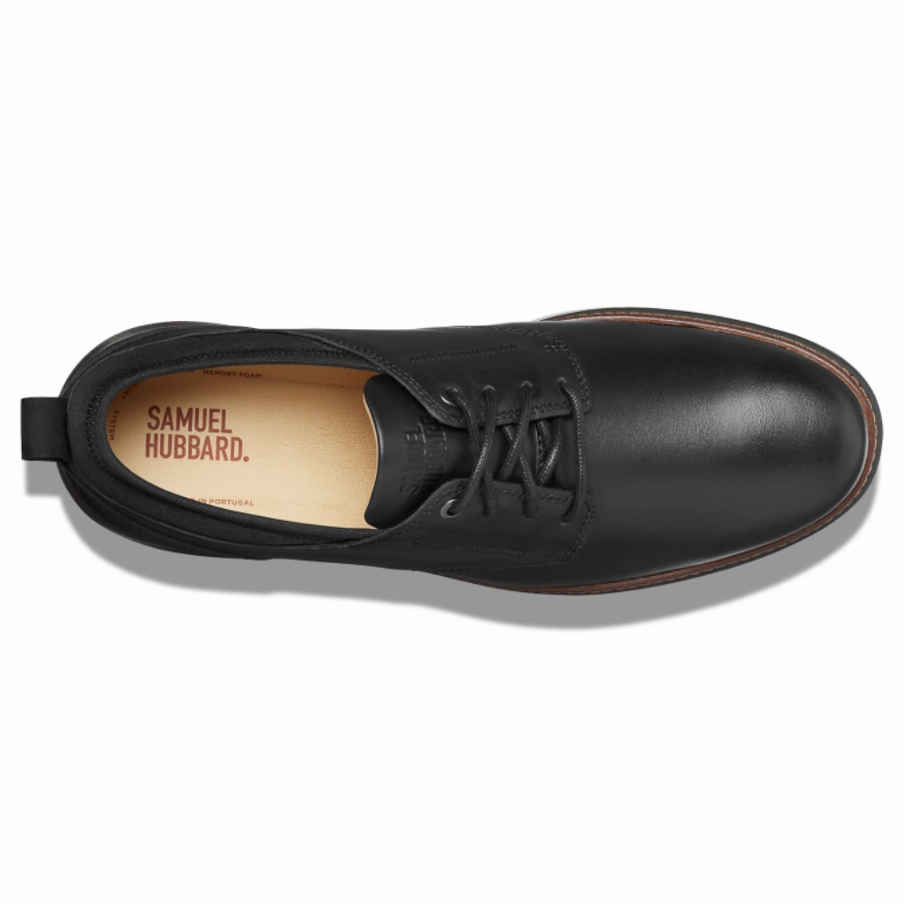 Button Up Oxford  Samuel Hubbard Rafael Lace-Up Black Leather Oxford (Men's)