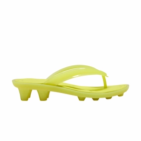 Discoquette Slide Slippers   FENTY Cat Cleat Jelly 'Lime Sheen'
