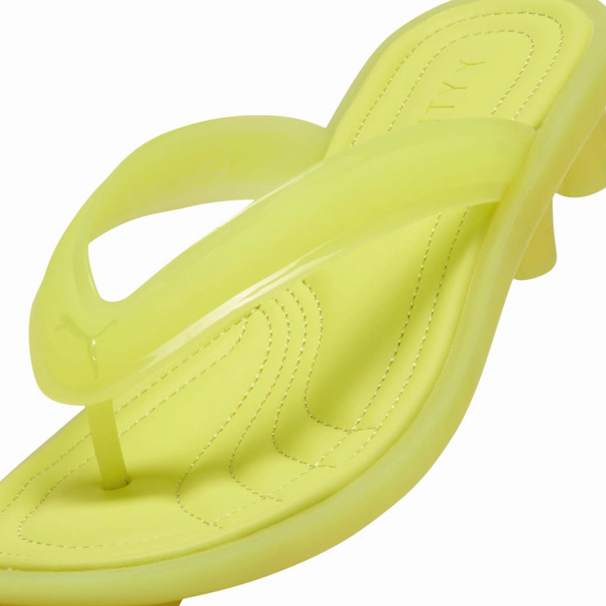 Pilates Slippers   FENTY Cat Cleat Jelly 'Lime Sheen'