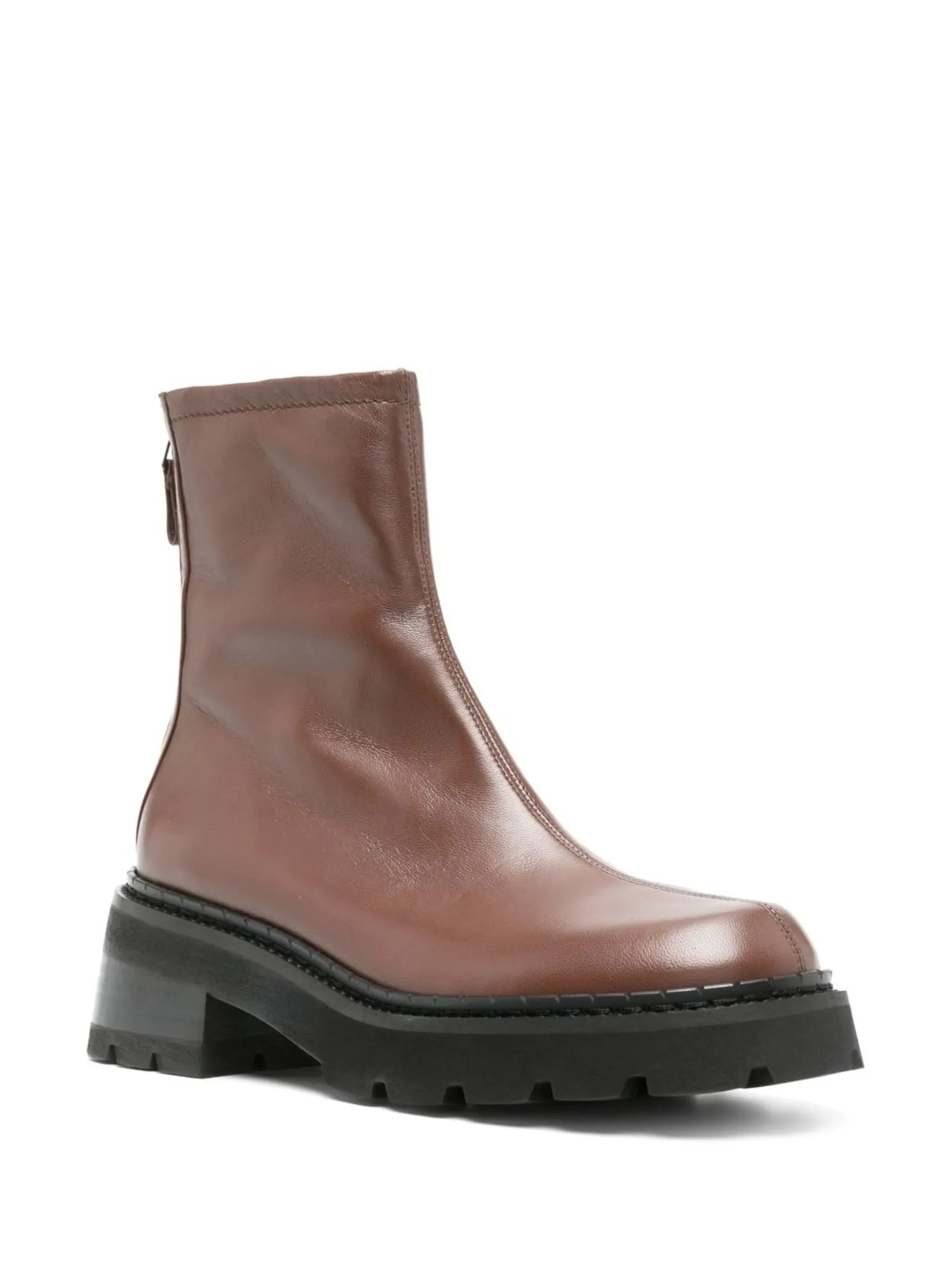 High Heel Ankle Boots Open Toe Alistair leather ankle boots