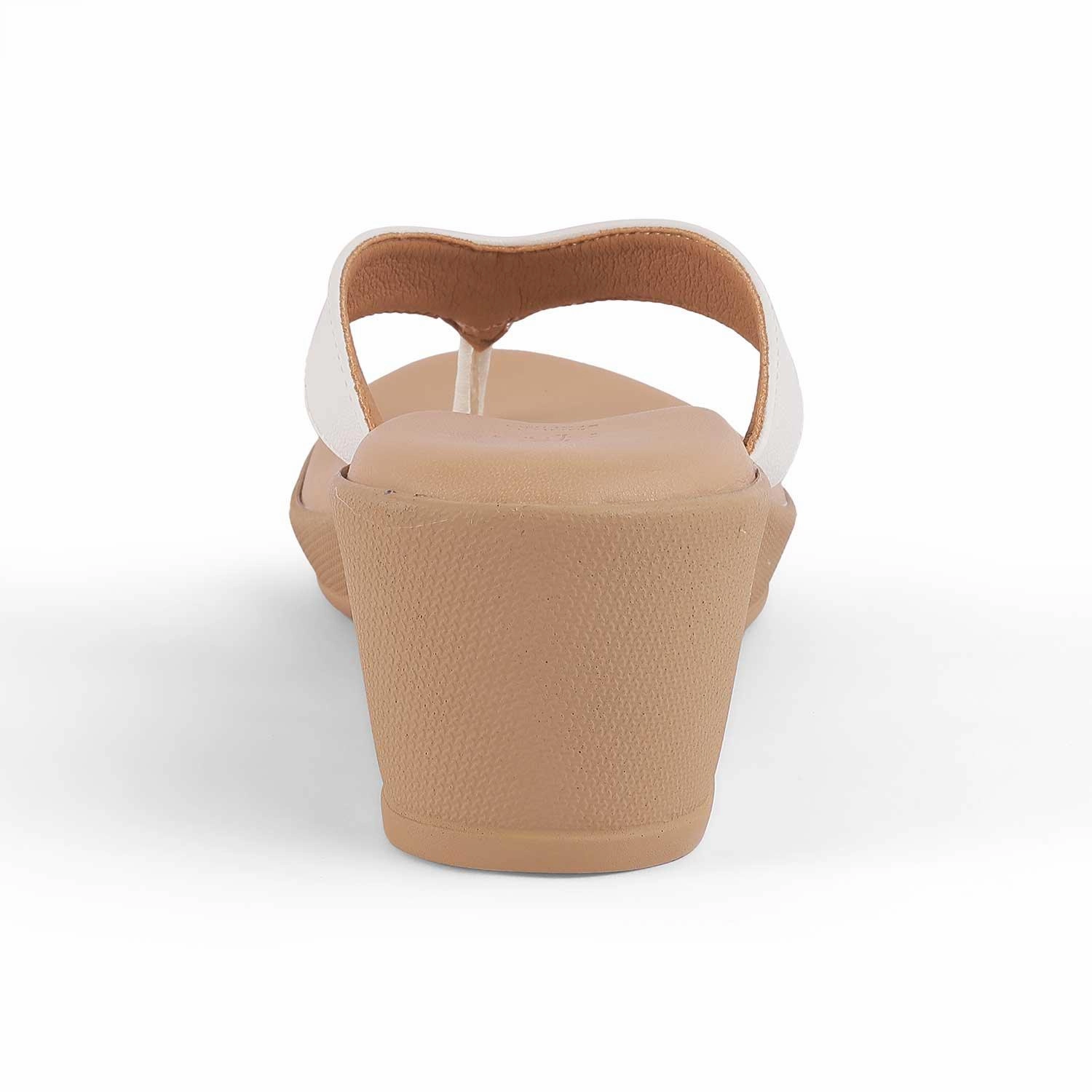 Tresmode Terni White Women's Casual Wedge Sandals Indigo Rd Sandals