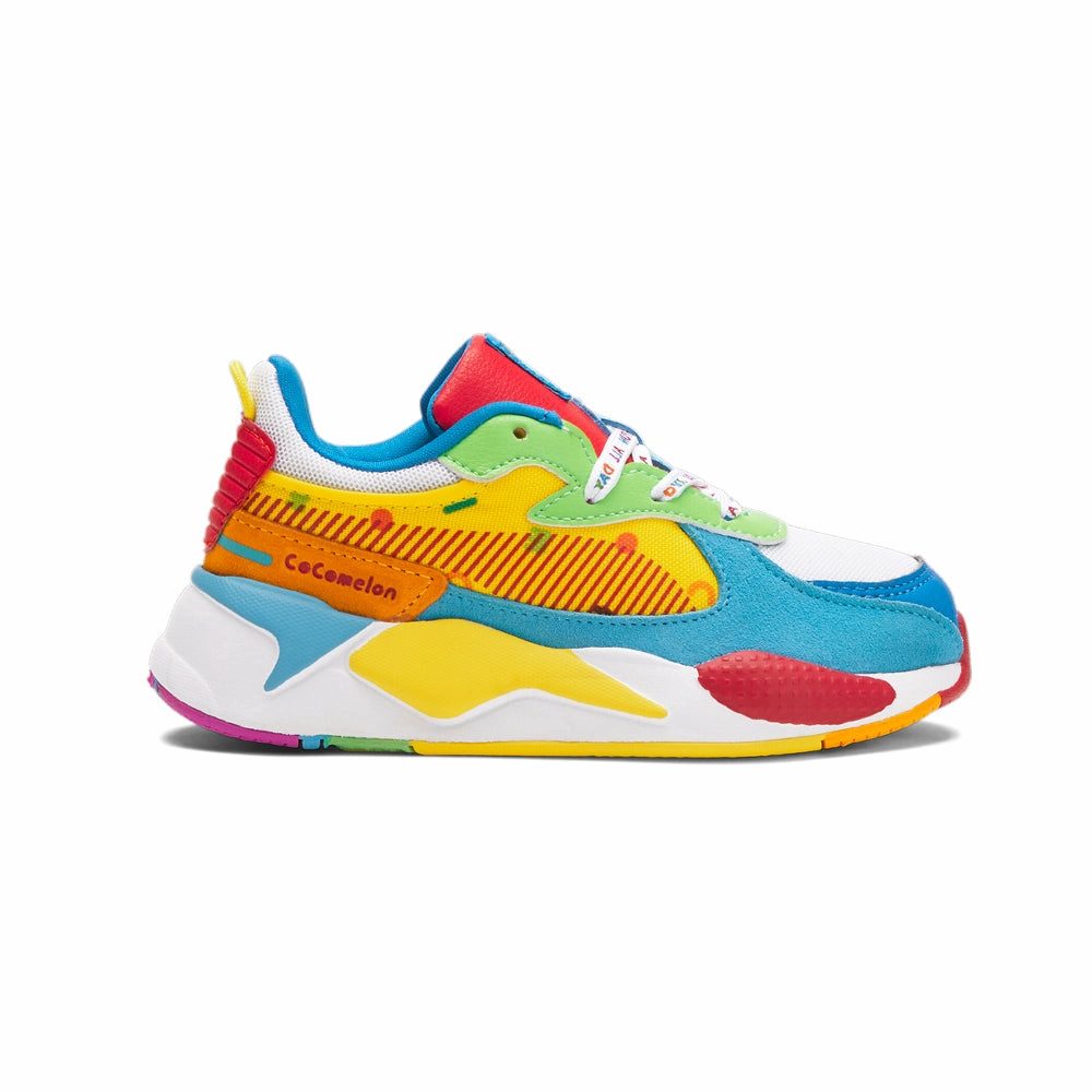 White Sneakers For Dresses COCOME x RS-X Lace Up Sneakers (Little Kid-Big Kid)