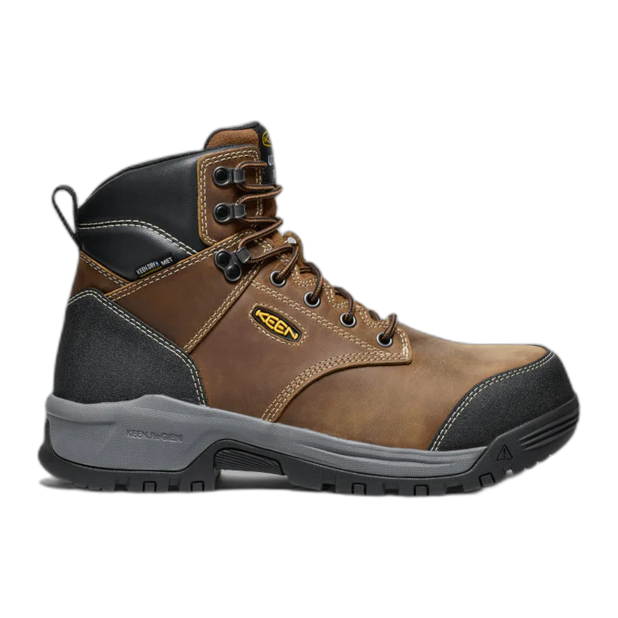 Narrow Size Work Boots Men's Evanston 6" Waterproof Boot INT MET (Carbon Toe)