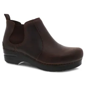 2 Inch Chelsea Boots Dansko Frankie Antique Brown Oiled Boot Boot (Women's)