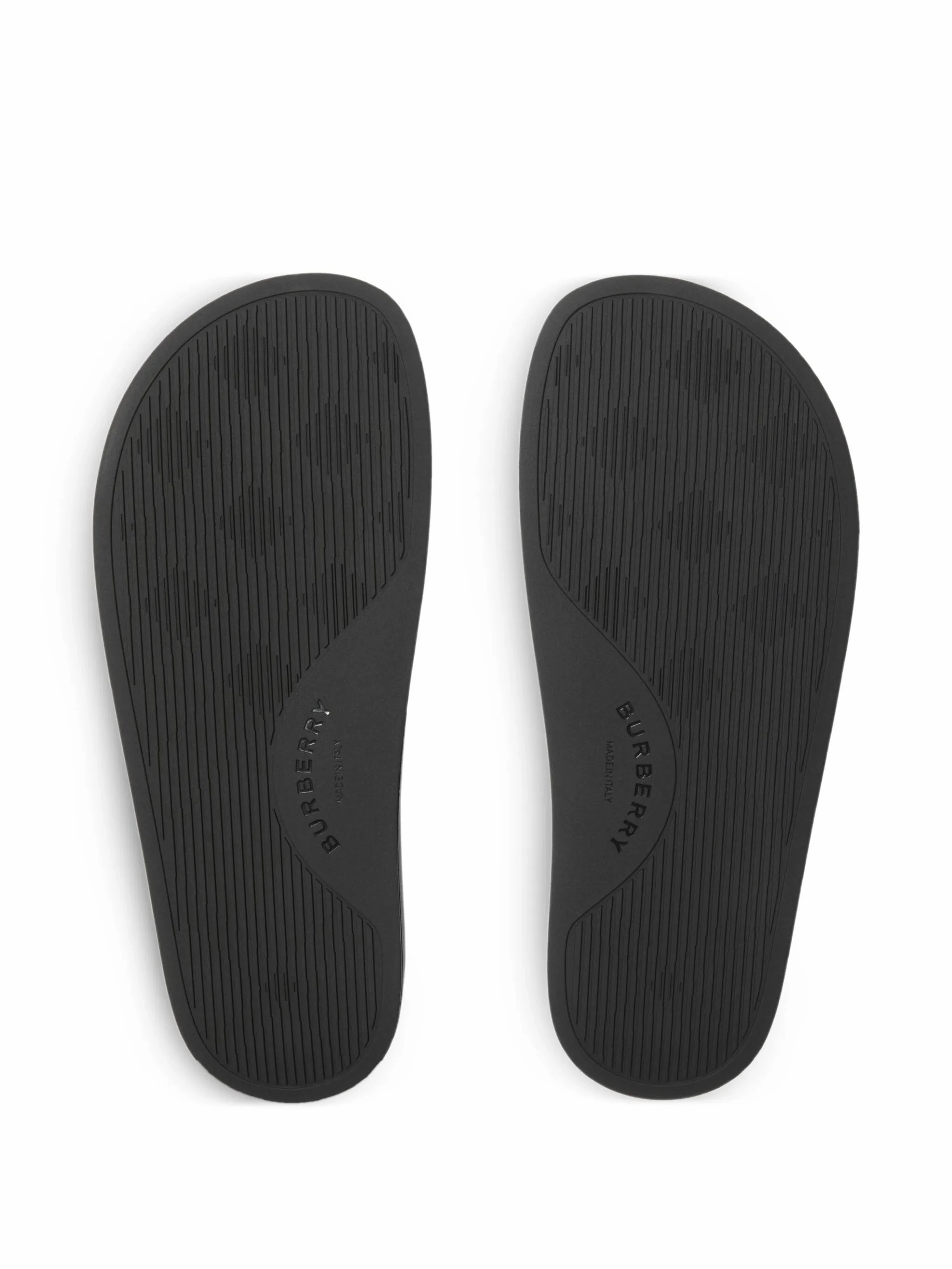 Arched Slippers checked slides