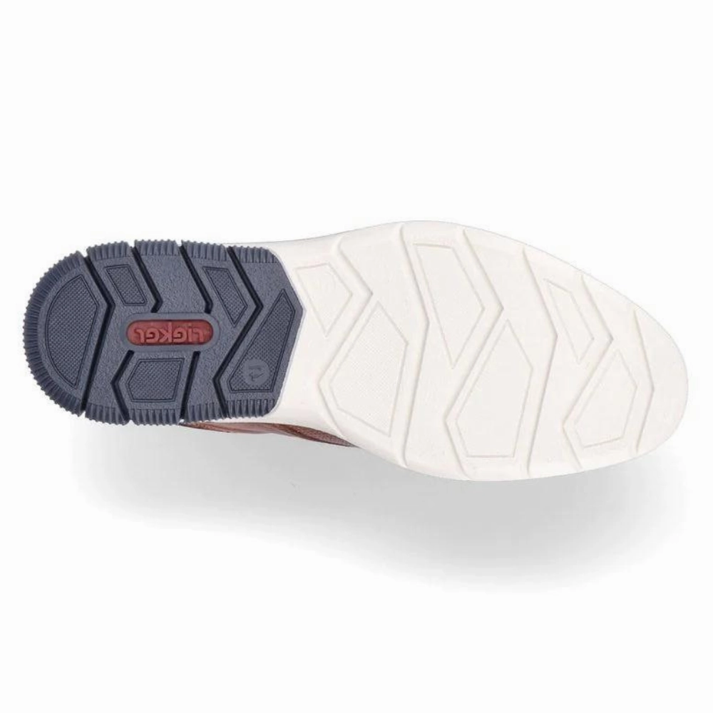 Rieker Dustin 50 Brown/Lake Leather Oxford (Men's) Rockport Shoes Ellingwood Oxfords