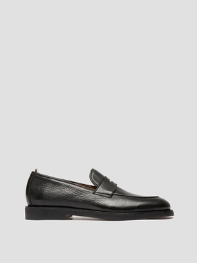 OPERA FLEXI 101 - Black Leather Penny Loafers Platform Loafers