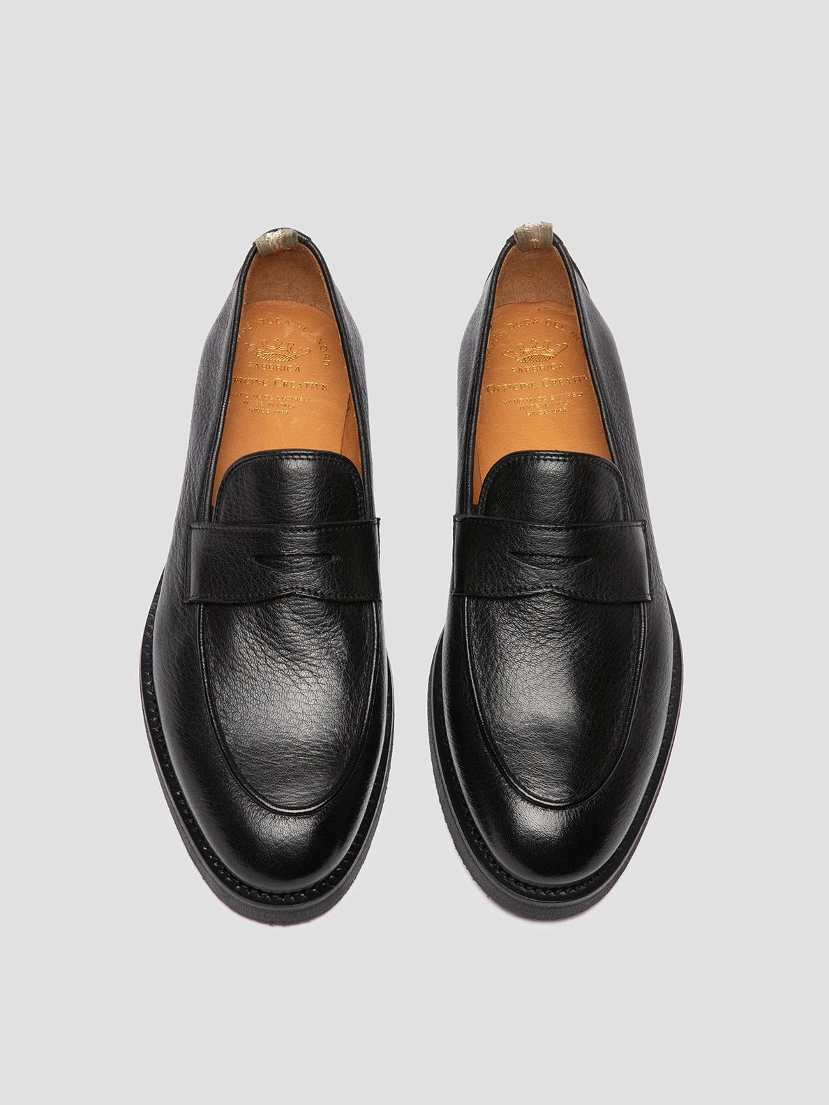 Horsebit Loafers Sale OPERA FLEXI 101 - Black Leather Penny Loafers