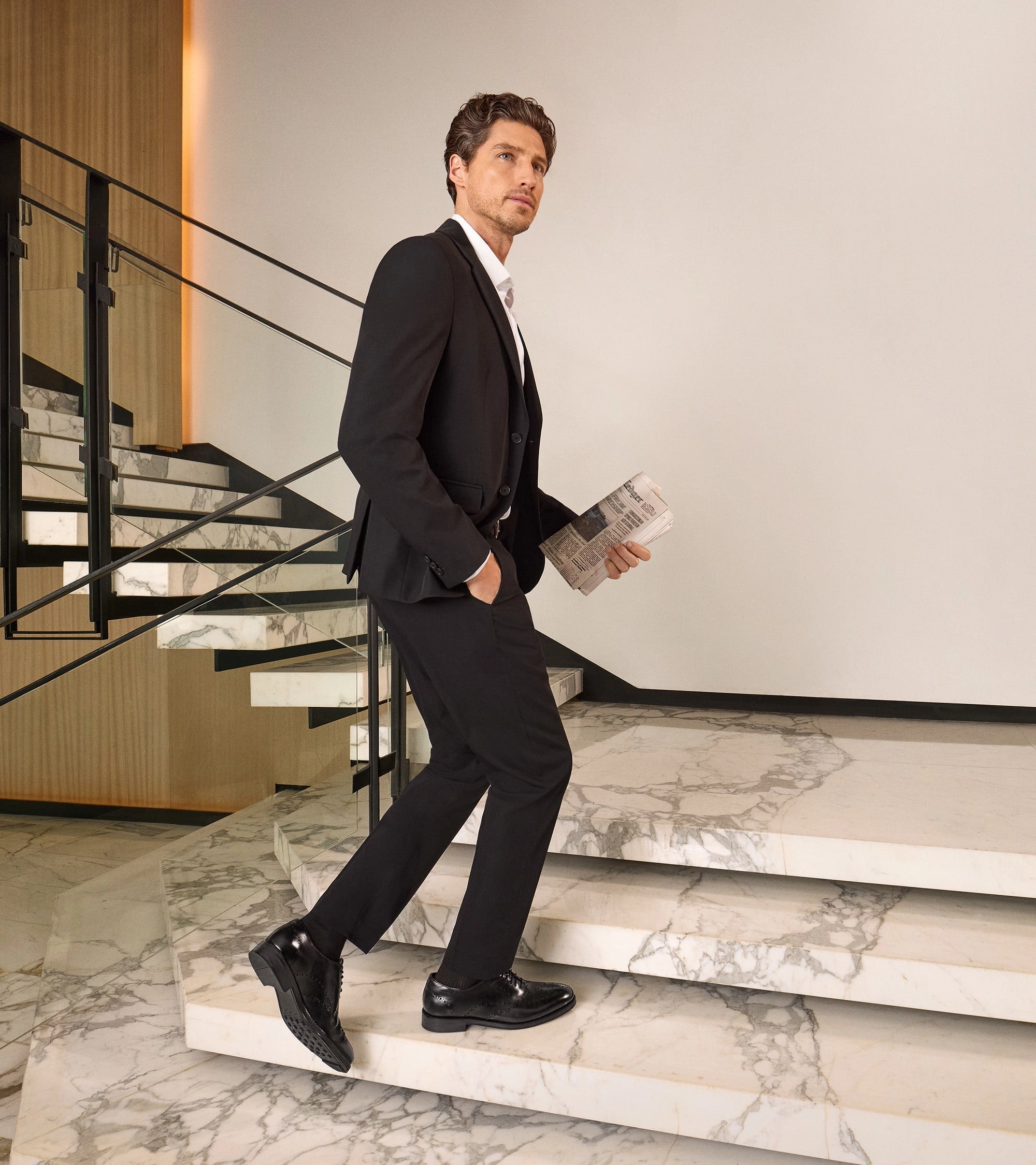 Men's Ledley Grand Brogue Wingtip Oxfords Formal Shoes