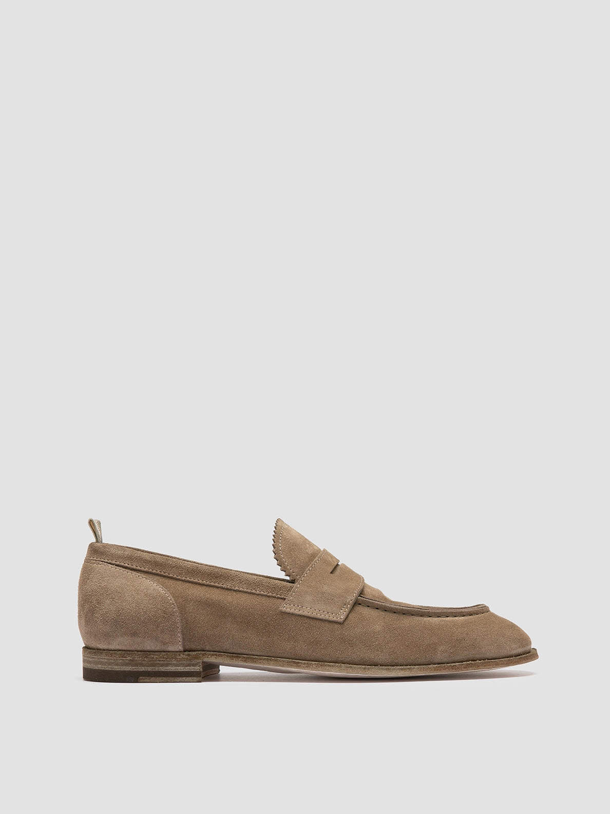 Tassled Loafers SOLITUDE 001 - Taupe Suede Penny Loafers