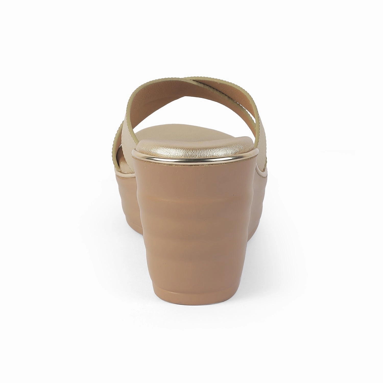 Tresmode Kuget Gold Women's Dress Wedge Sandals Oofos Sandals Nearby