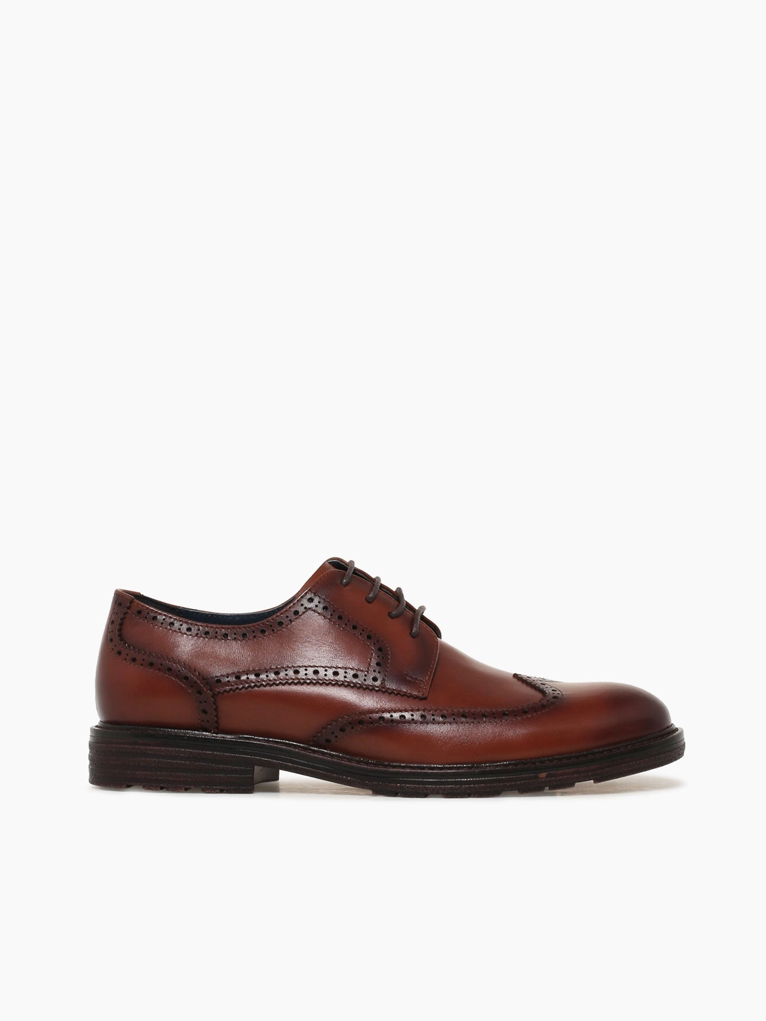 Hawthorne Plain Toe Oxford Comodoro Tan Brushed Calf Leather