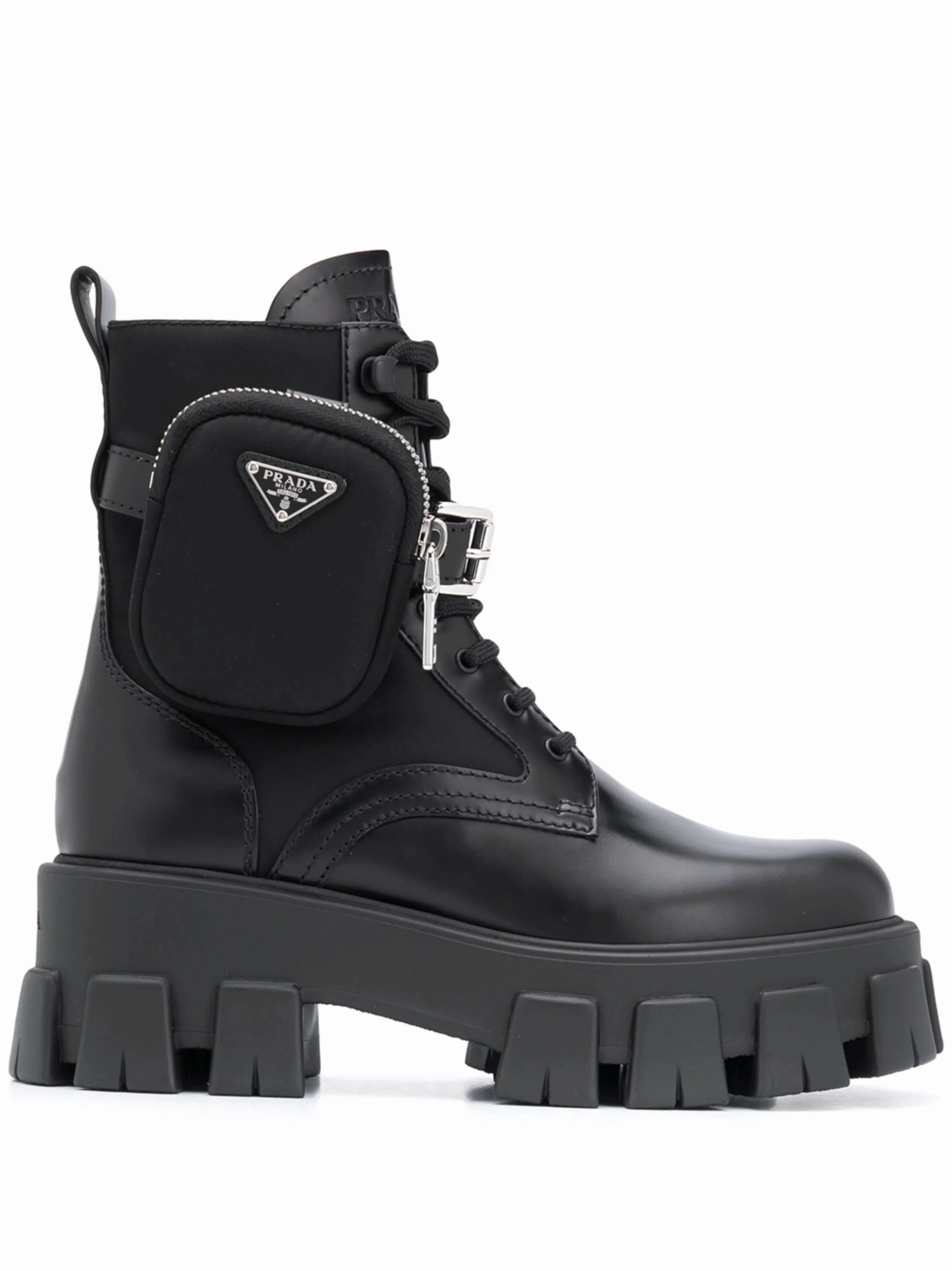 belted combat boots Legendary Puncture-resistant Rocker Ankle Boots