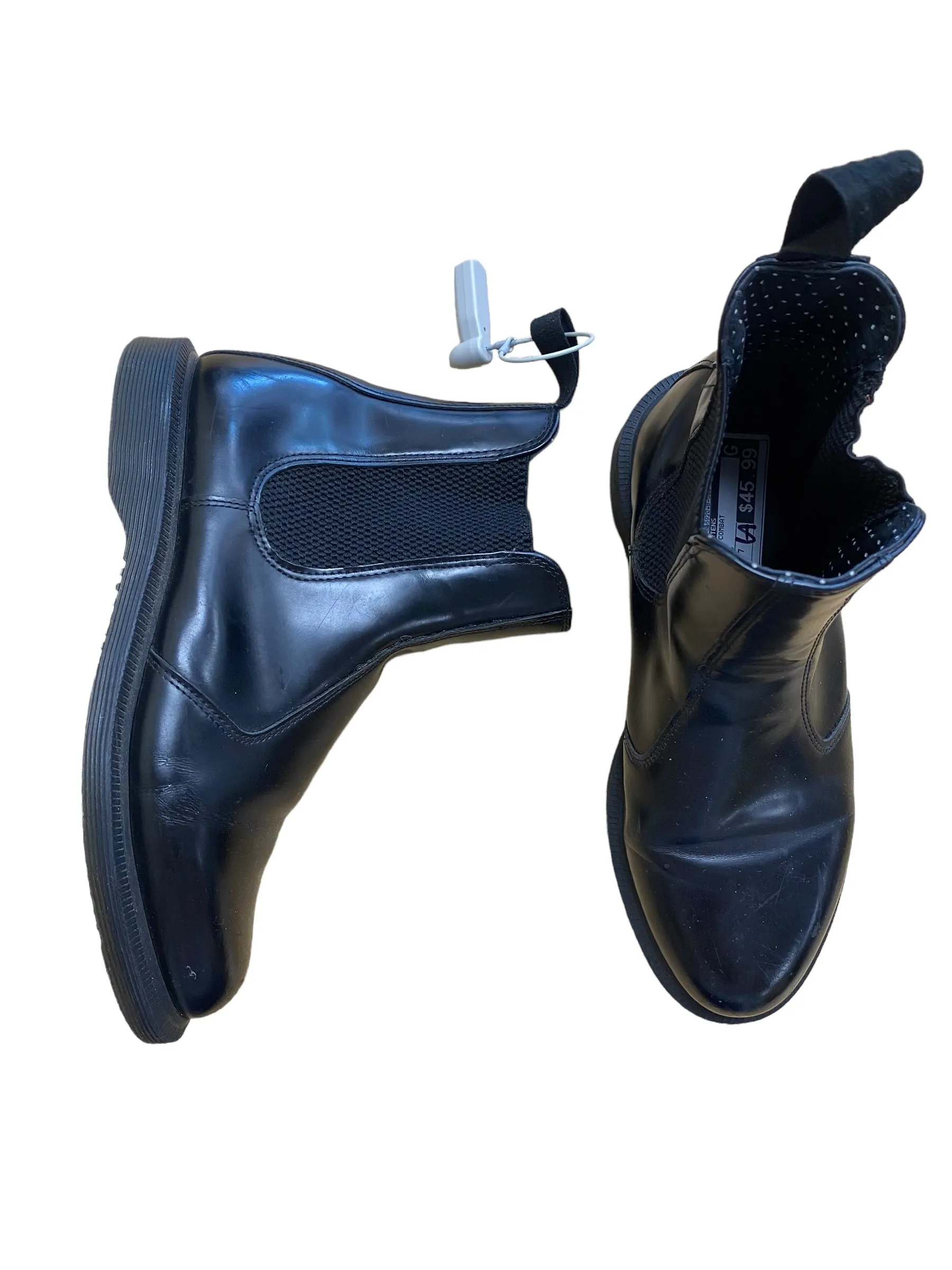 Combat Size Wide Black Boots Combat Dr Martens, Size 7