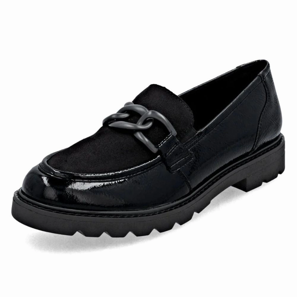 Remonte Anuschka 01 Black Leather Loafer (Women's) Sam Edelmen Loafers