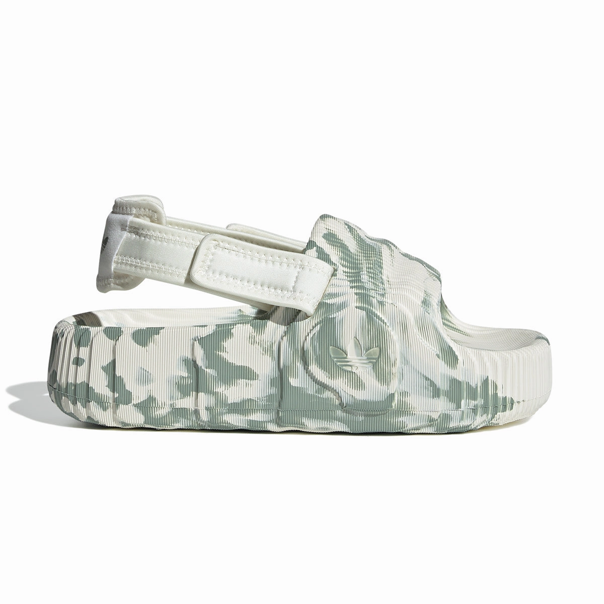 Wmns Adilette 22 XLG 'Off White Silver Green' Leather Driving Slippers