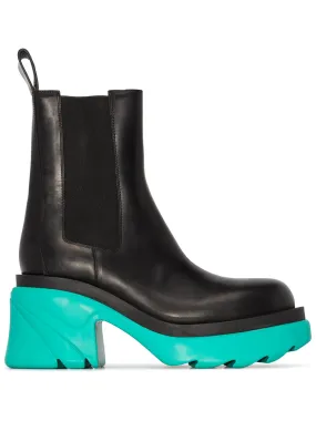 Star Usa Chelsea Boots contrast sole platform ankle boots