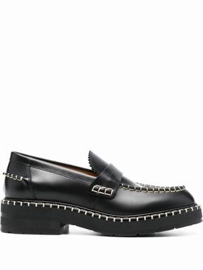 contrast-stitching leather loafers Ferragamo Penny Loafers