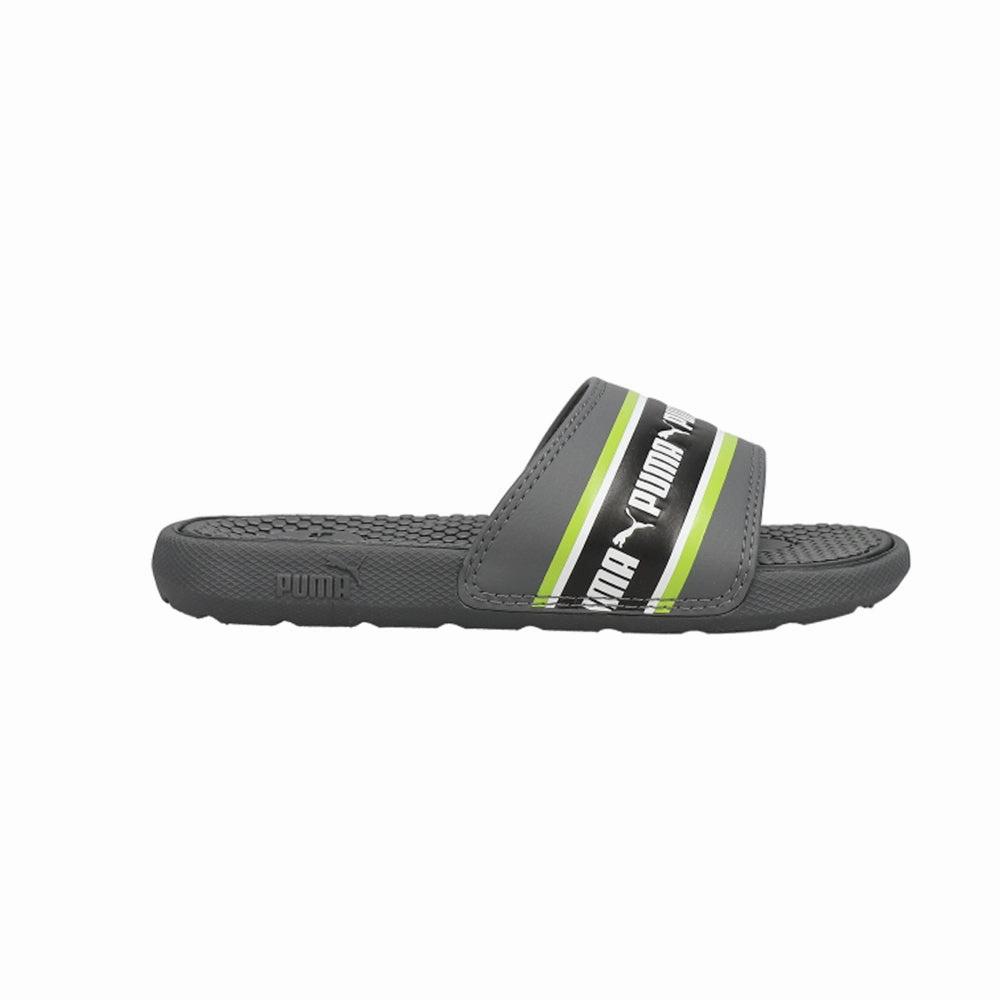Cool Cat Stripe Repeat Slides (Little-Kid-Big Kid) Cute Sandals With Arch Support