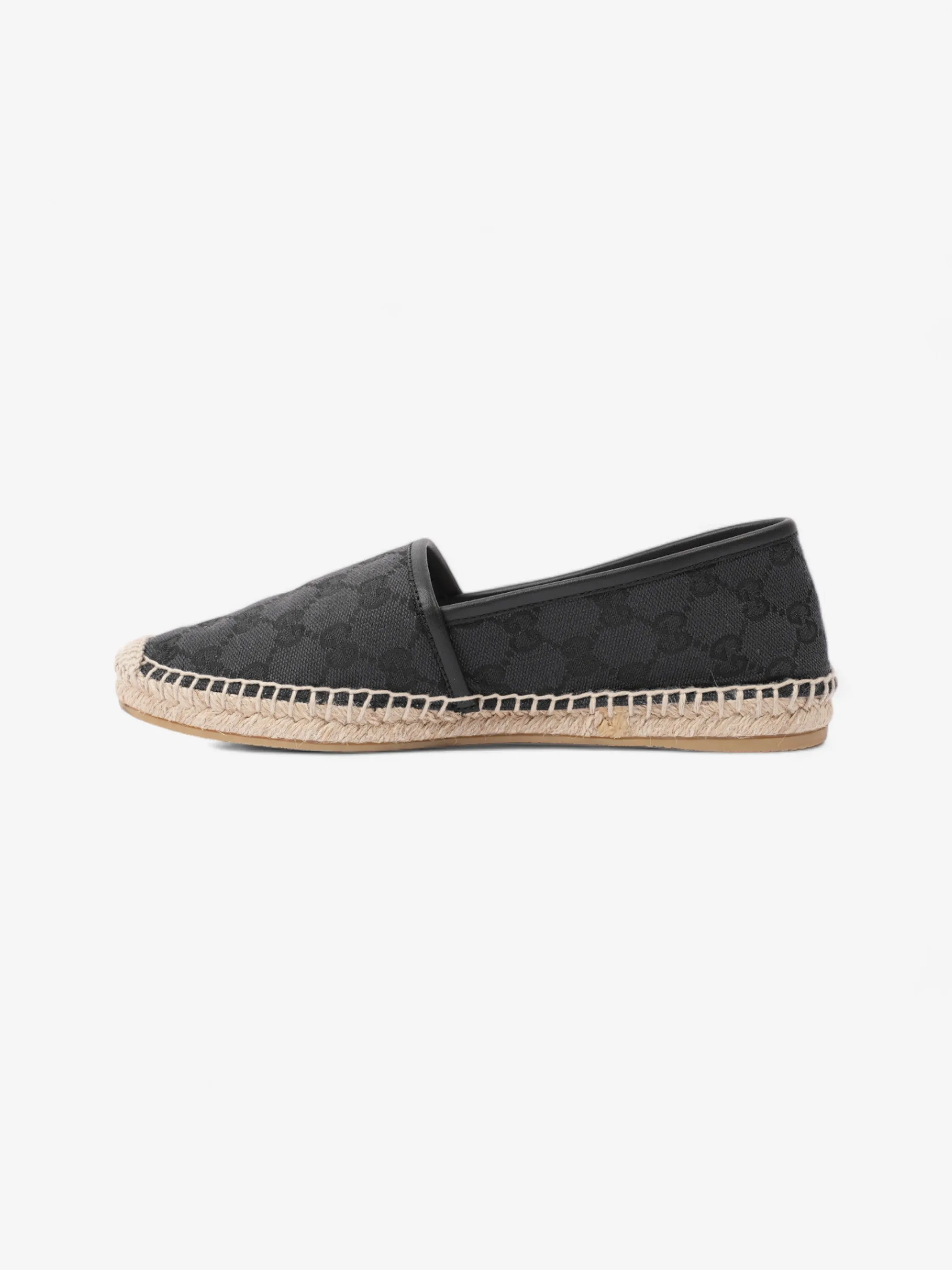 Gucci GG Espadrille GG Supreme / Black Canvas EU 37 UK 4 Narrow Width Espadrilles