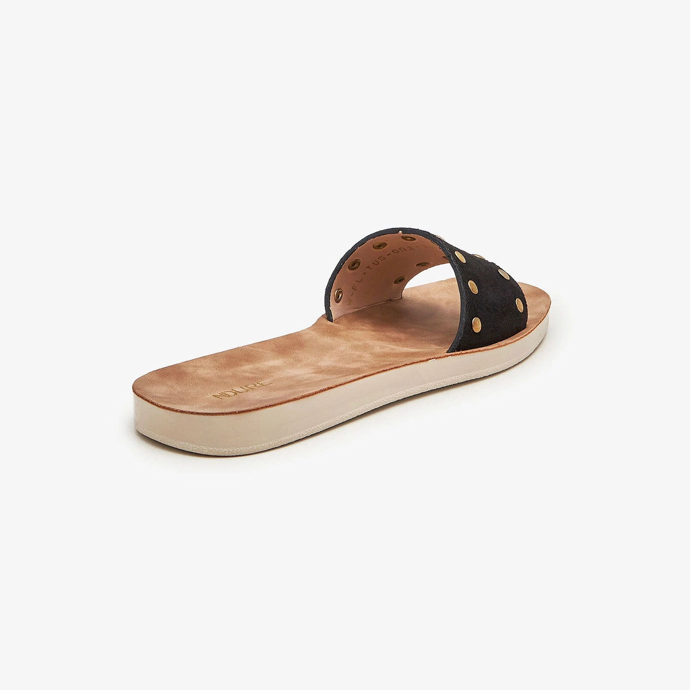 Suede Slides Low Heel Slippers