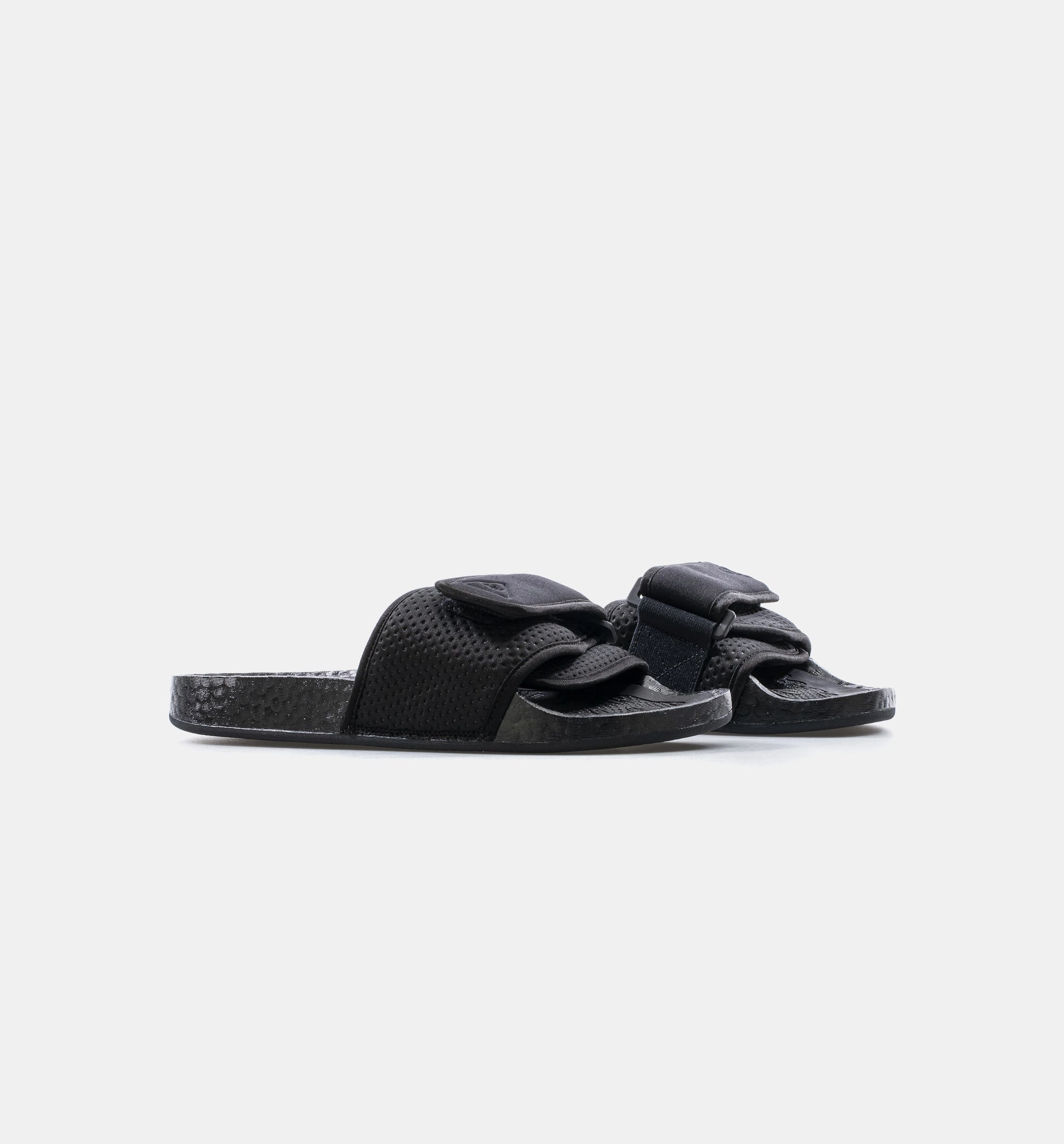 Pharrell Williams Boost Mens Slides - Black Cheese Slippers