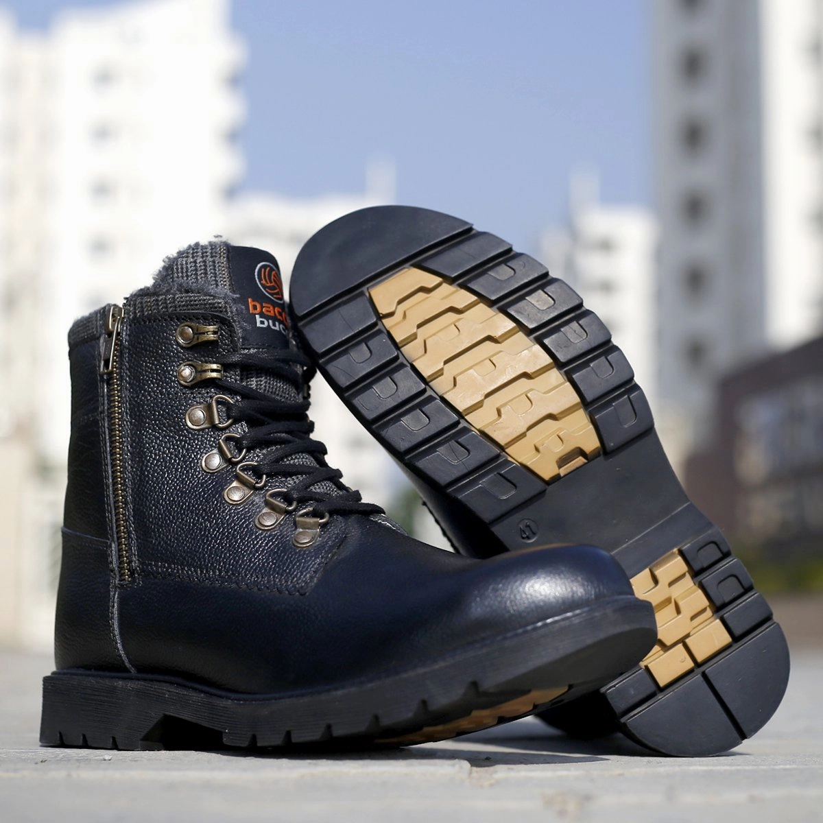 Bacca Bucci Snowman Stud Detail Ankle Boots