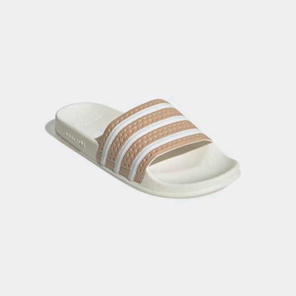 Adidas Men's Adilette Slides - Magic Beige / Cloud White / Off White Slide Light