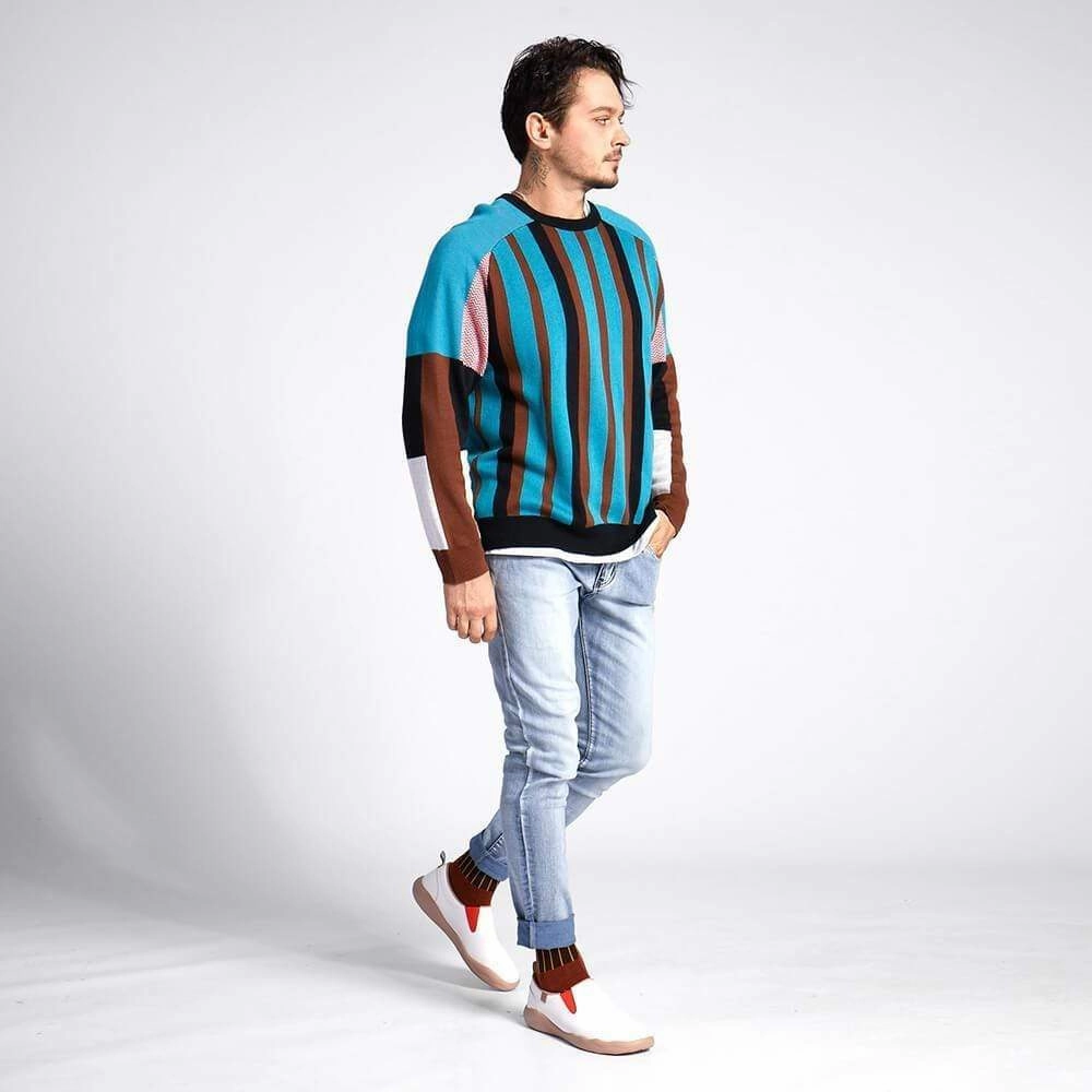 Cuenca White Split Leather Men Suede Yacht Loafers