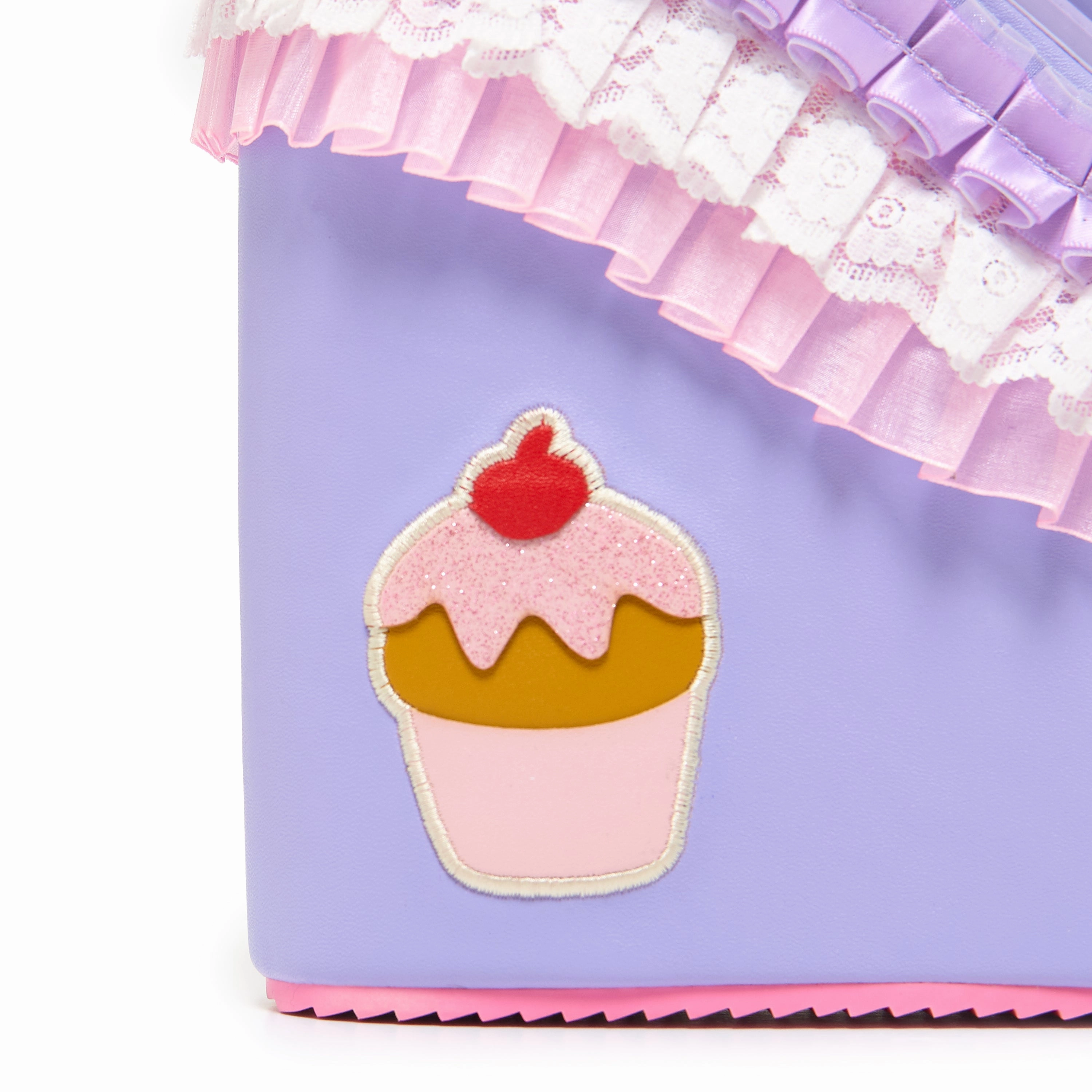 Cupcake Towers Platform Boots - Purple Flat Ankle Boots With Arch Support