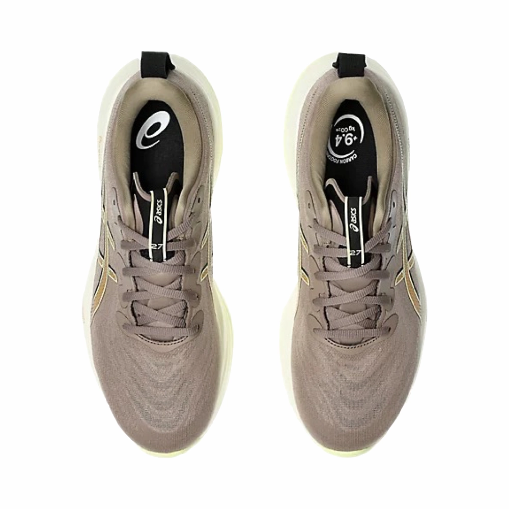 Asics Men's Gel-Cumulus 27 Sneaker in Taupe Grey/Black