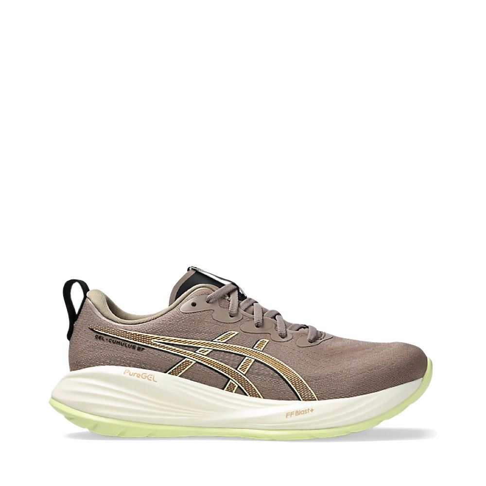 Asics Men's Gel-Cumulus 27 Sneaker in Taupe Grey/Black Asics Daily Running Shoes
