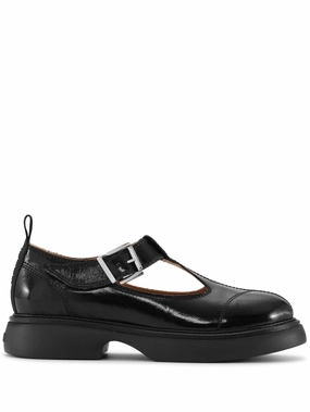 cut-out buckle-fastening loafers Prada Brushed Leather Loafers