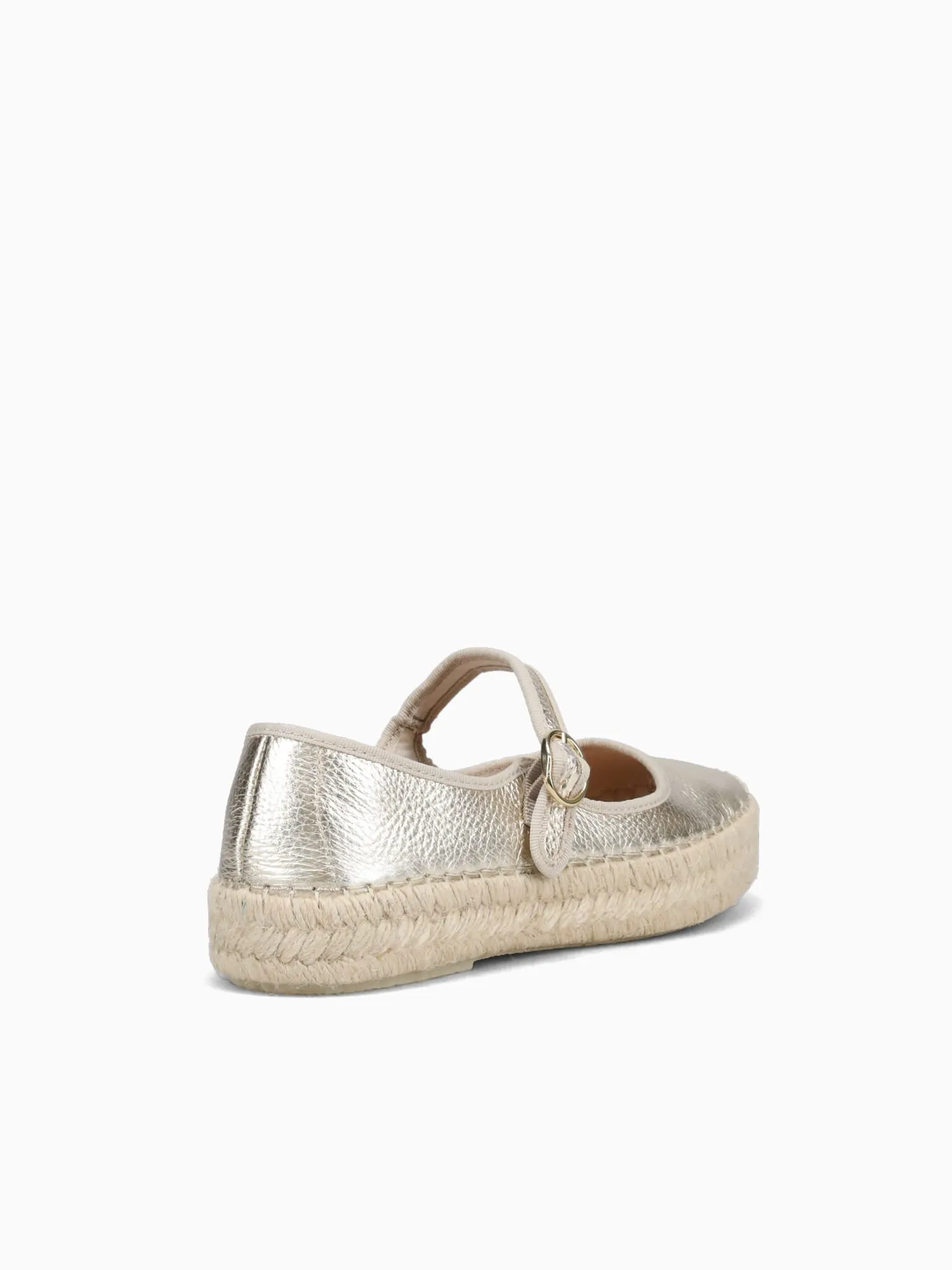 Espadrilles Catalanes Alicia Oro Laminado