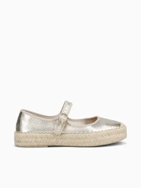 Dolce Vita Espadrille Shoes Alicia Oro Laminado