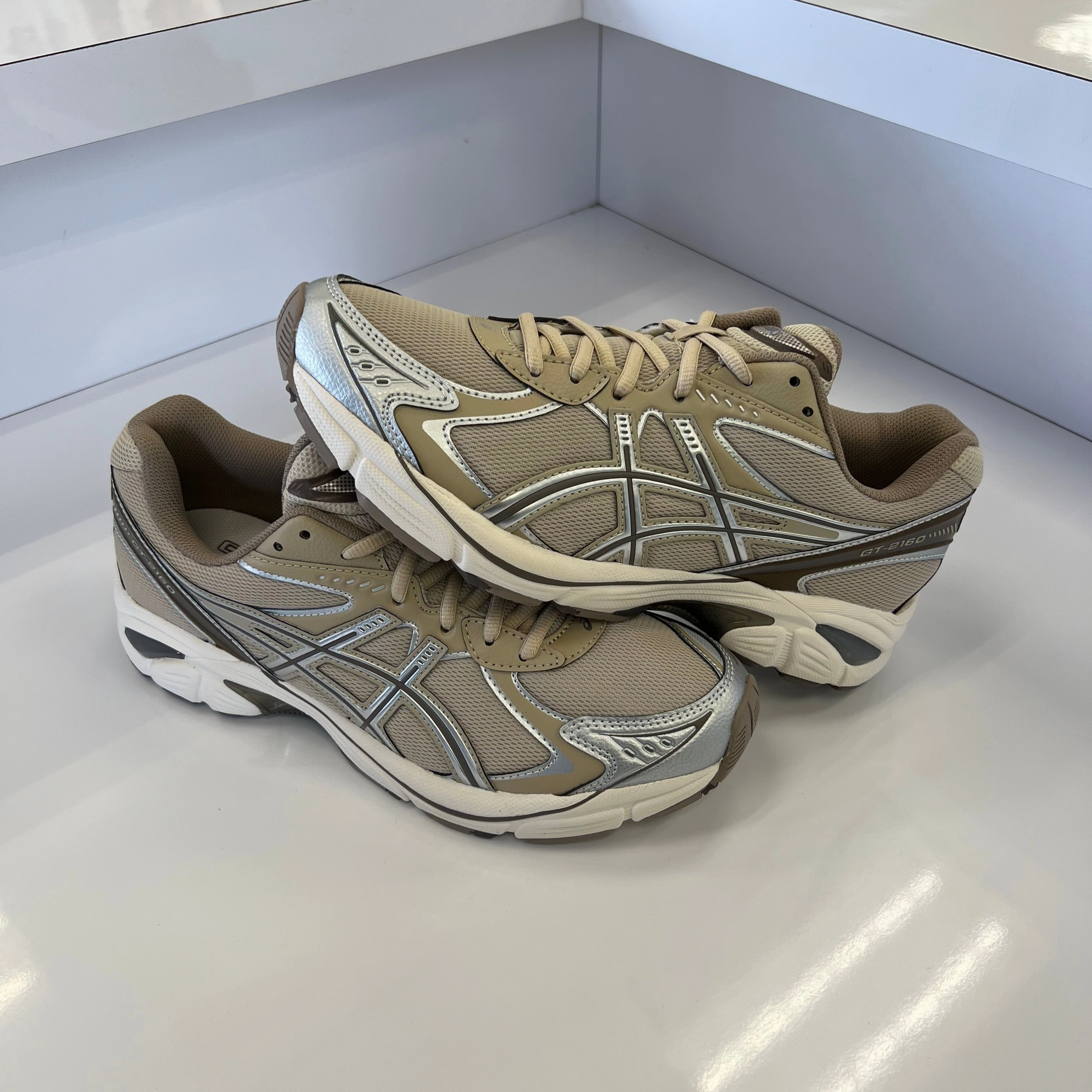 Asics Gel Walking Shoe ASICS GT-2160 GT FEATHER GREY BROWN STORM