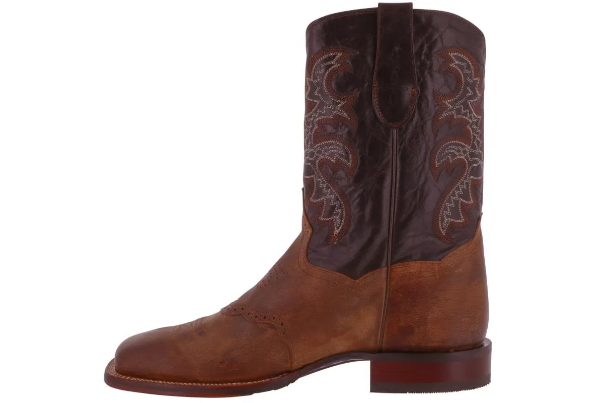 Pull On Leather Work Boots Dan Post Franklin Square Toe Soft Toe Boot