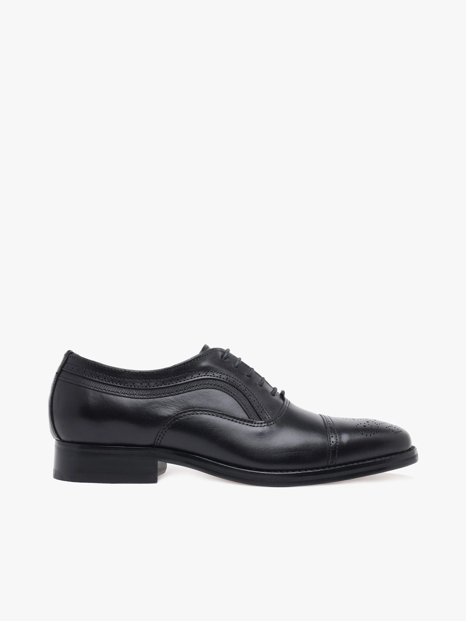 Wide Leg Pants With Oxfords Danridge Cap Toe Black Leather