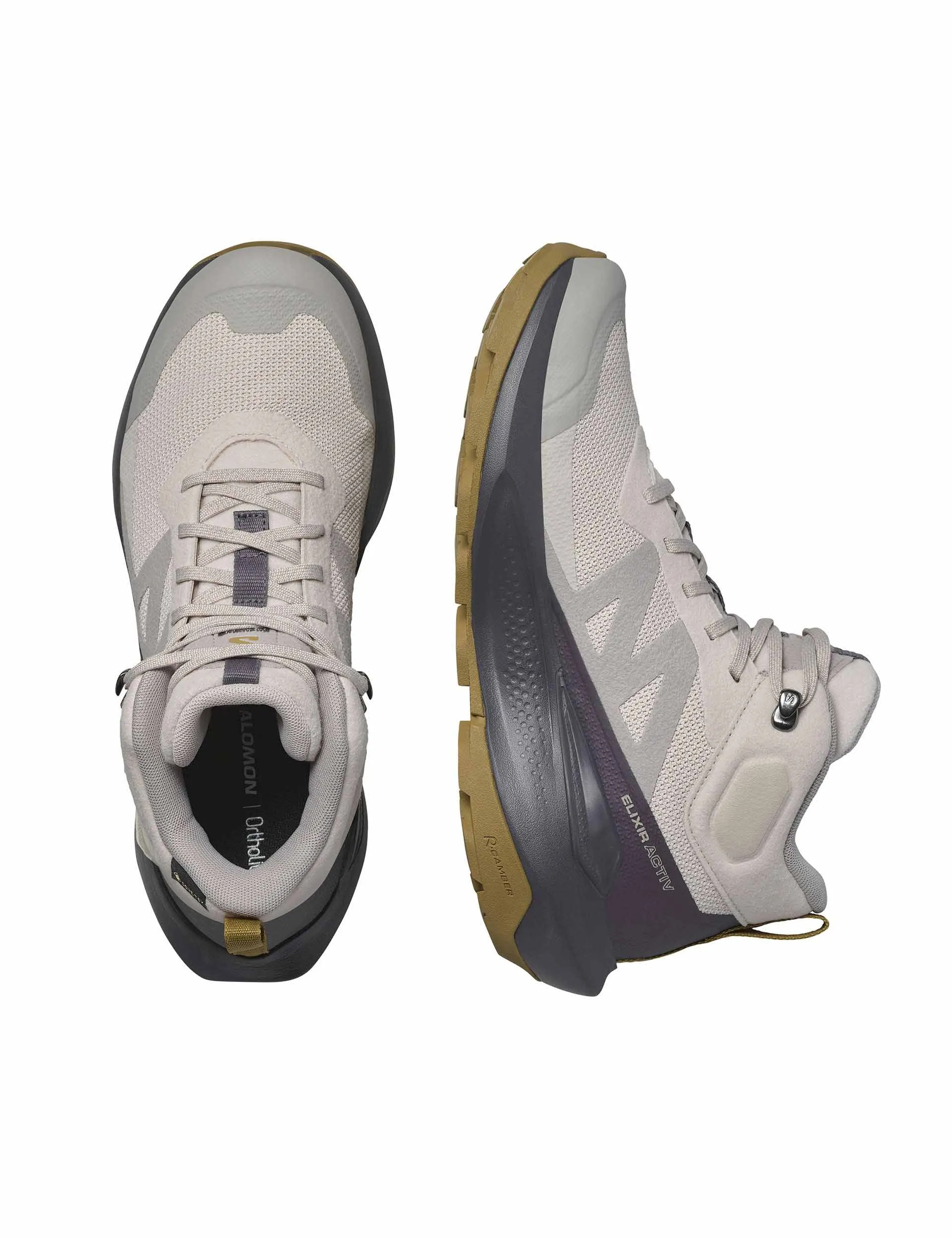 Best Hiking Boots For Orthotics Elixir Activ Mid Gore-Tex - Silver Cloud/Nine Iron/Gothic Olive