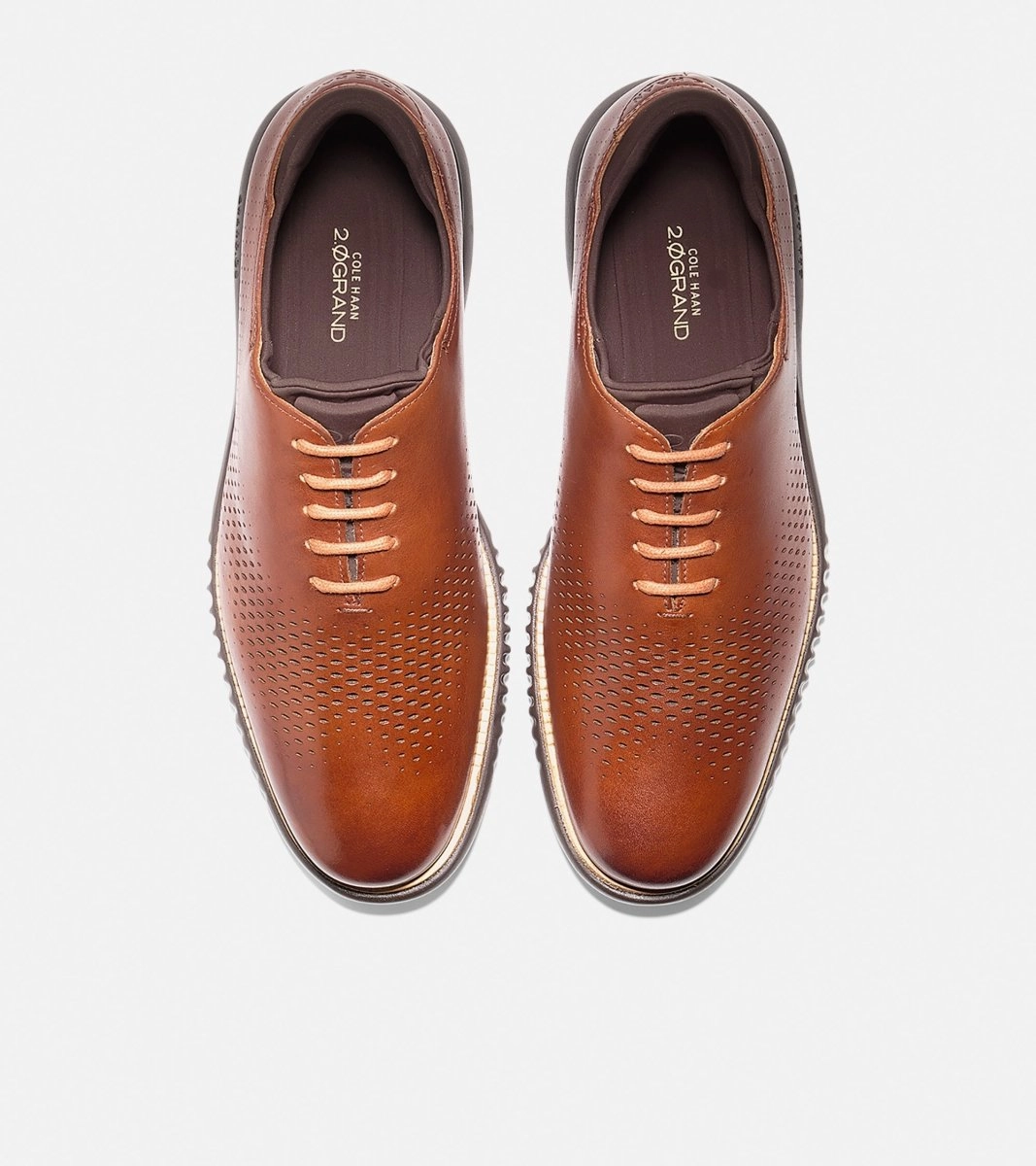 Oxford Athletic Club In Wexford Cole Haan Men's 2.Zerogrand Lined Laser Wingtip C25351 - British Tan/Java