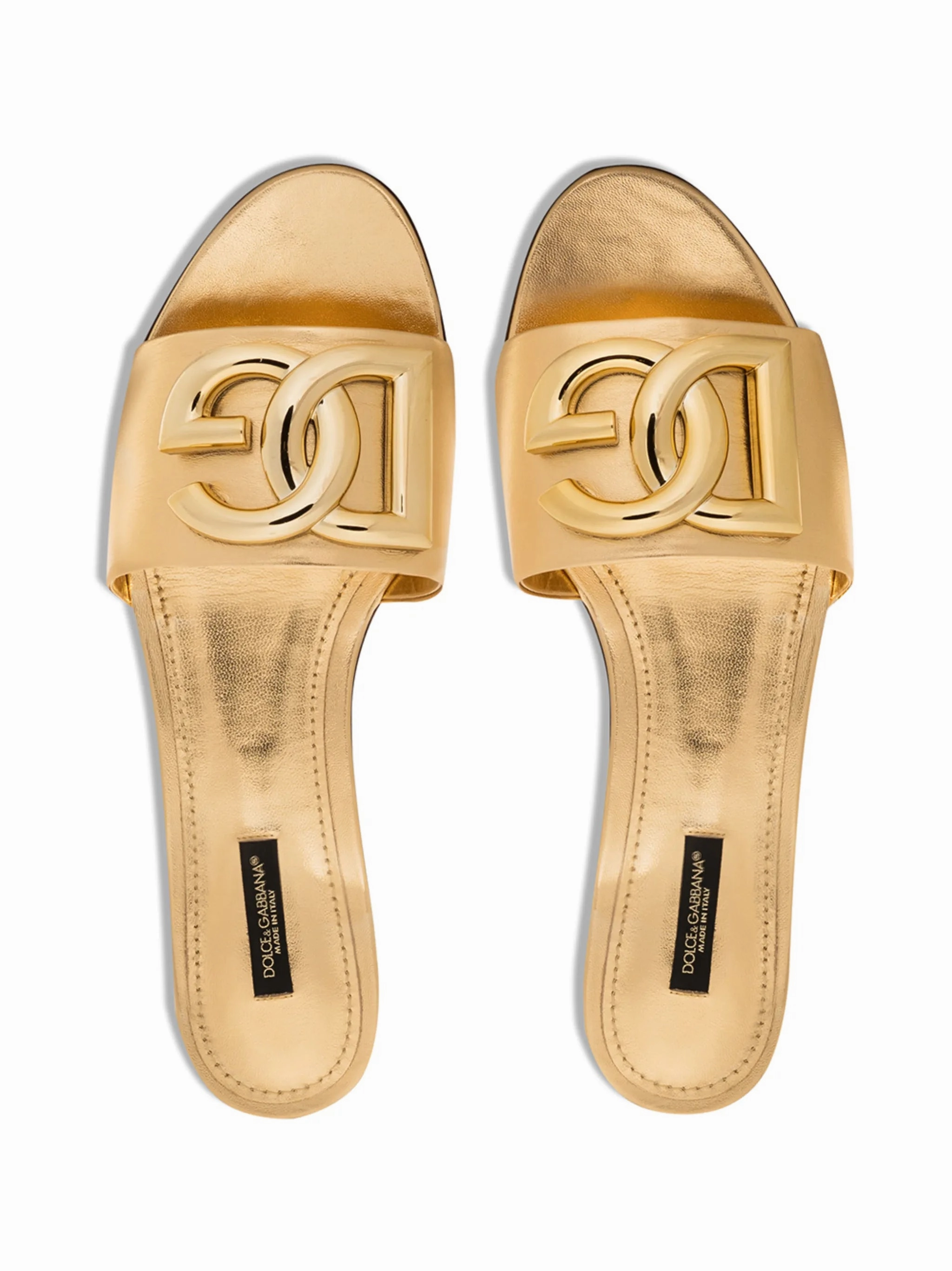DG-logo leather thong sandals Best Non Slip Slippers For Elderly