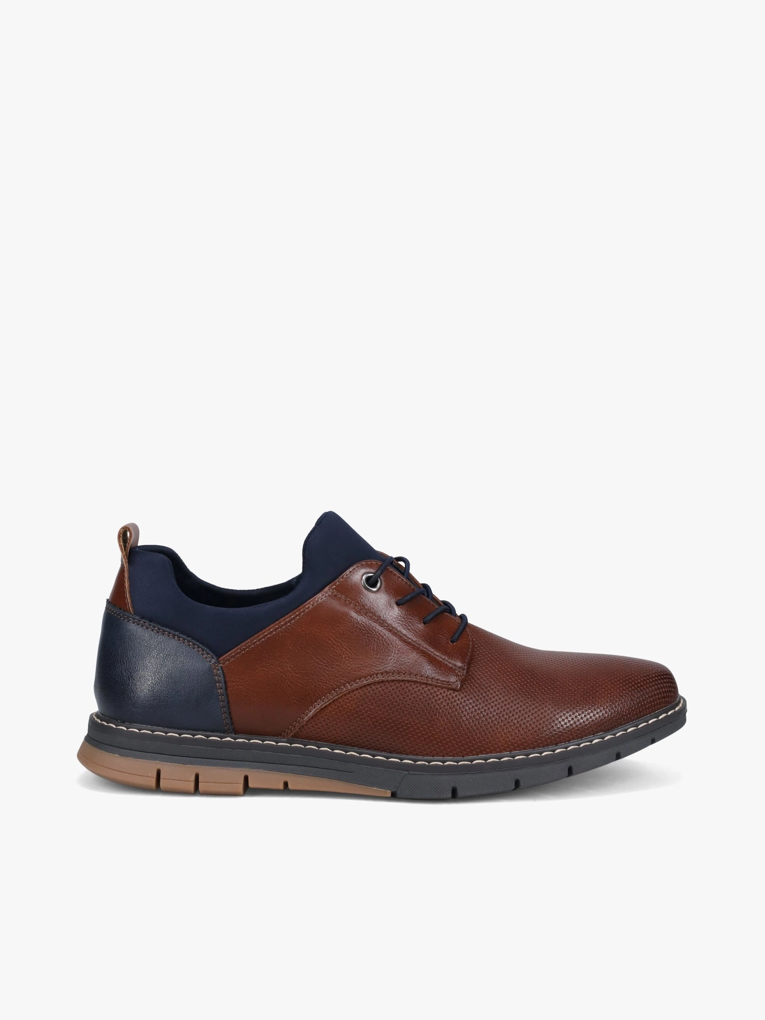 Diego Cognac Eco Leather Oxford Type Shoes