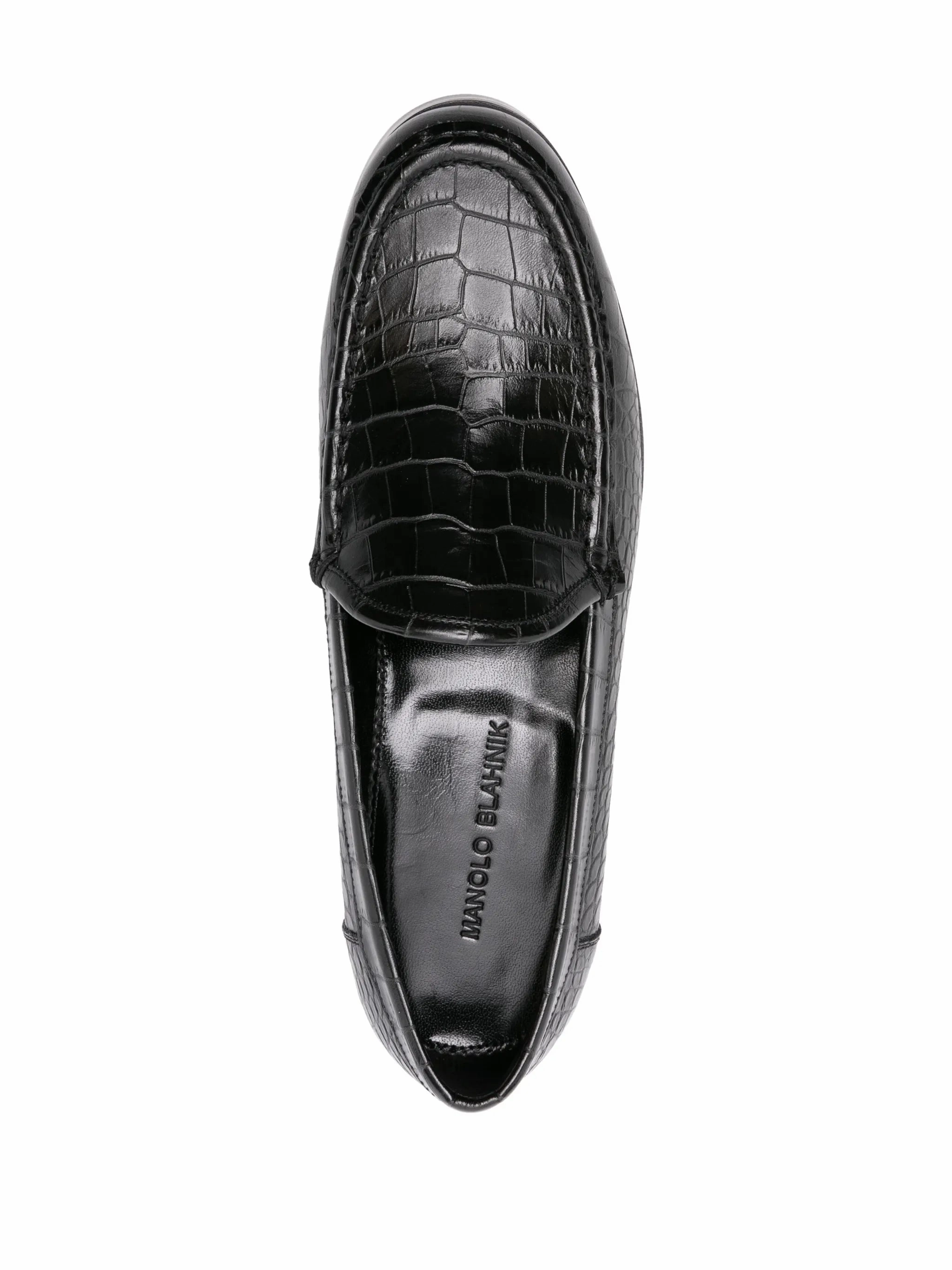 Dinelio embossed-crocodile loafers Cara Loafers