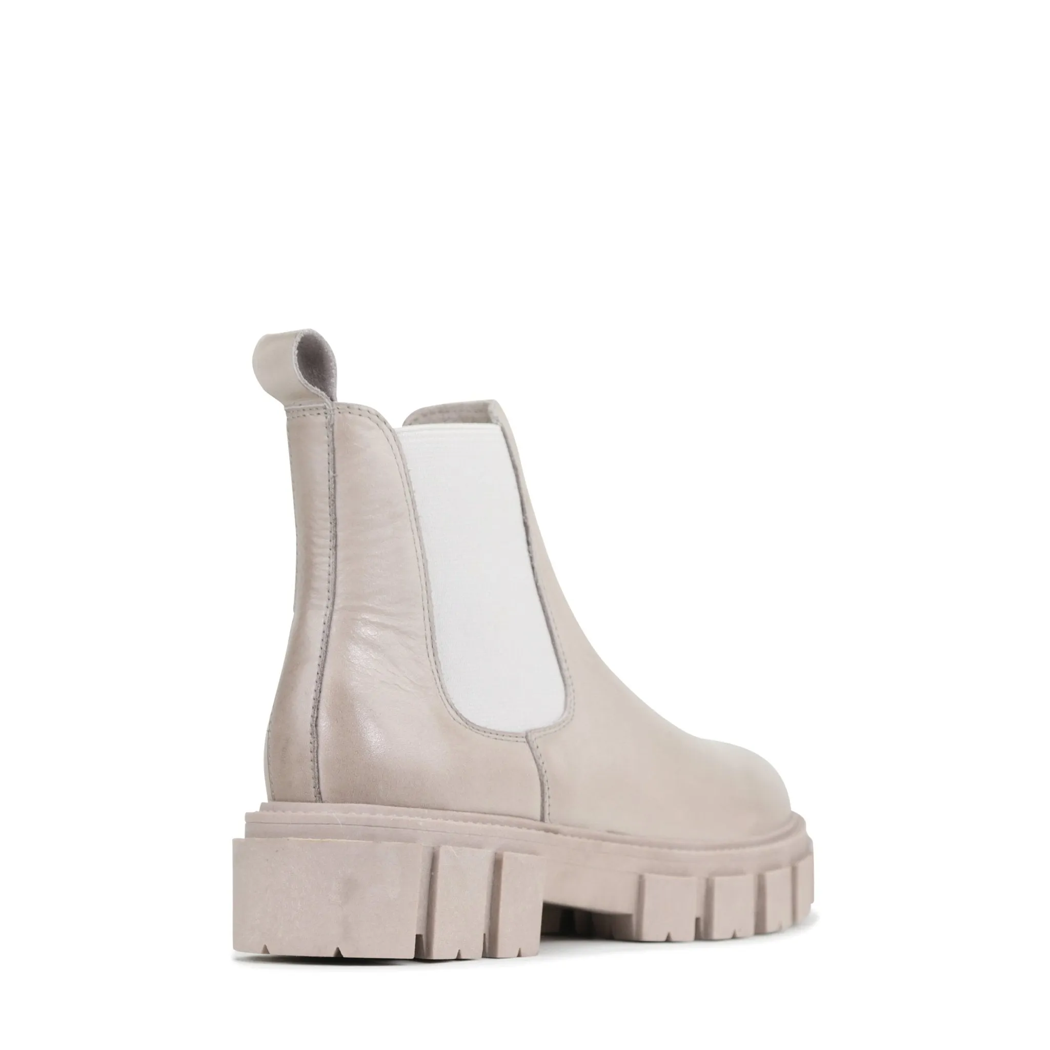 Flora Smooth Leather Buckle Chelsea Boots FEA