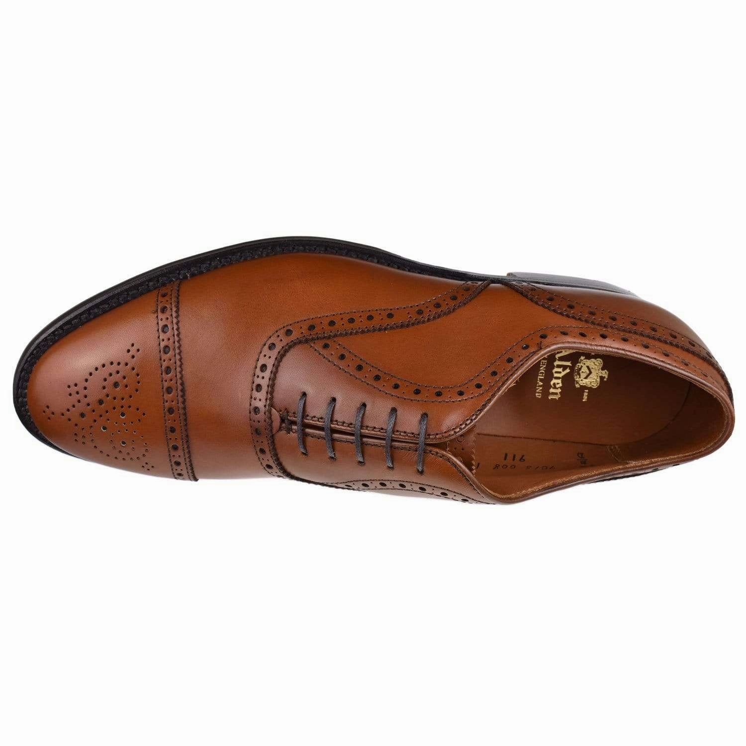 Heeled Lace Up Oxfords Alden Mens Cap Toe 911